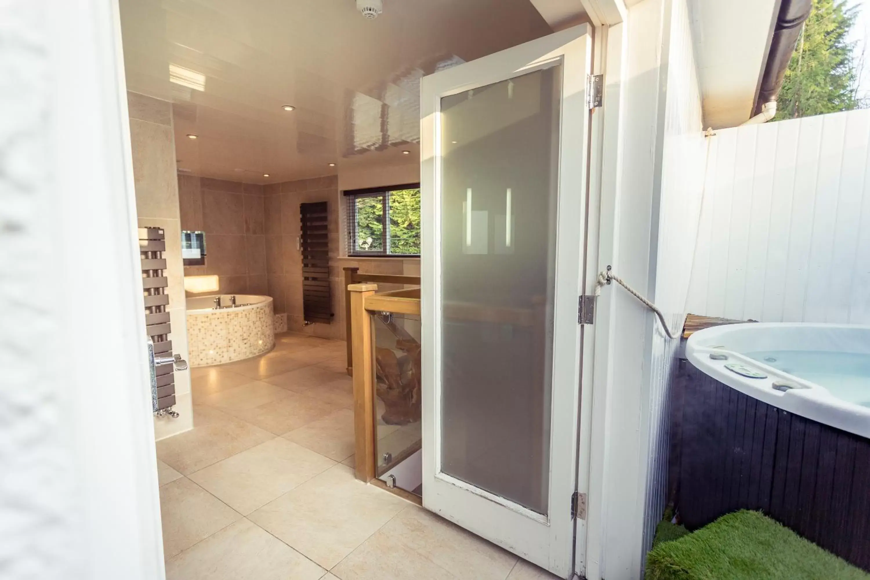 Balcony/Terrace, Bathroom in Aphrodites Group