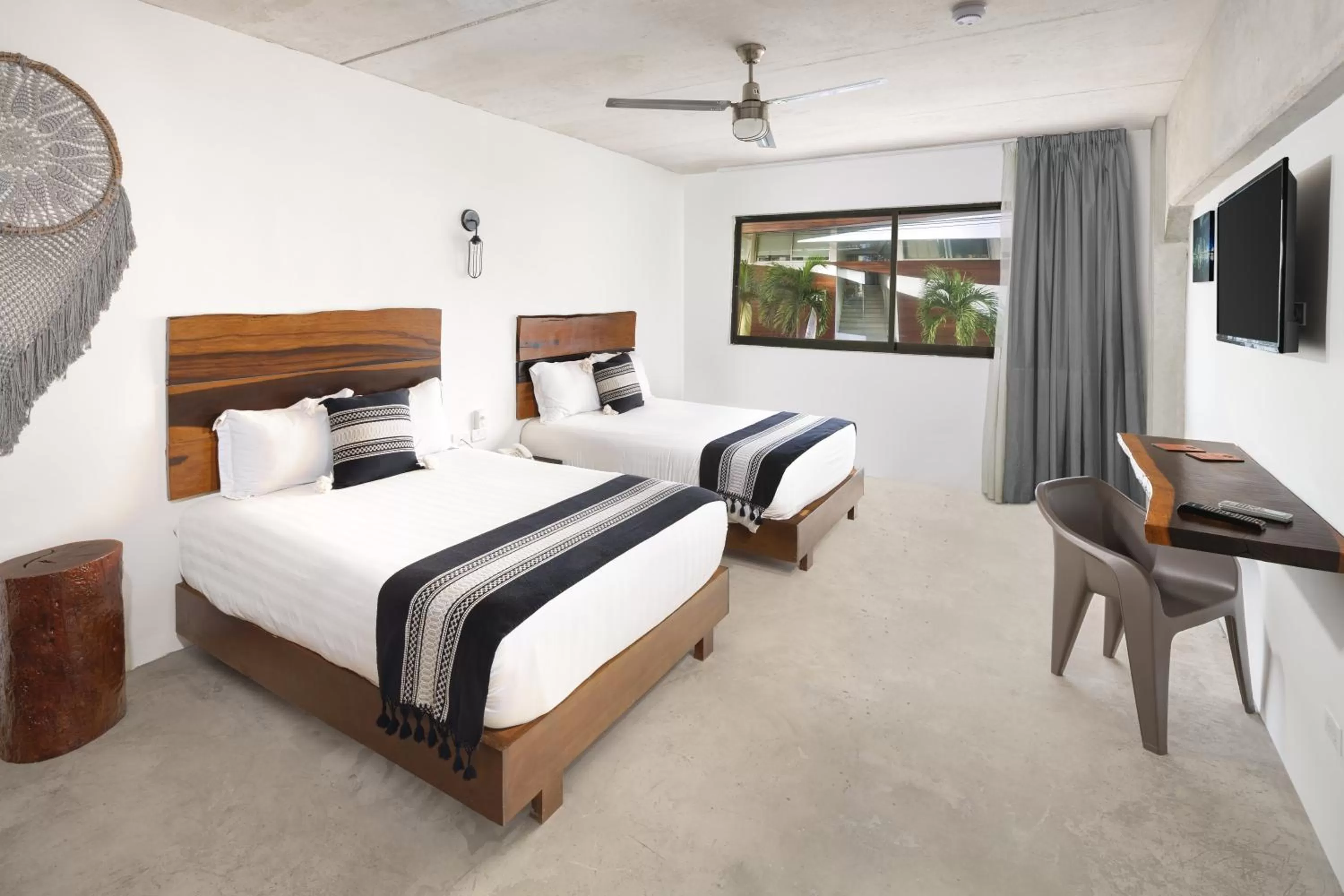 Decorative detail, Bed in Hotel 52 Playa del Carmen