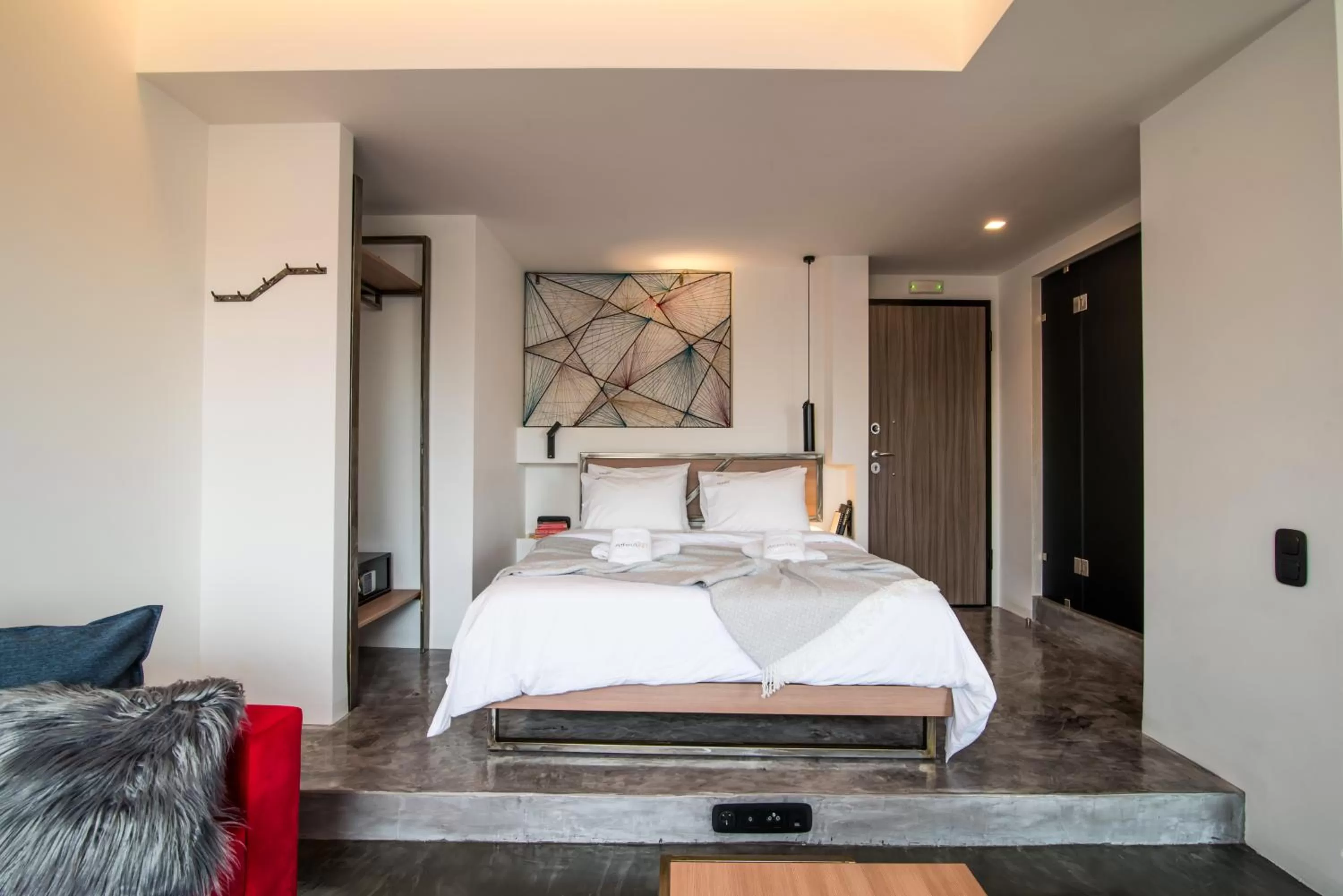 Bed in AthinA STREETAPARTMENTS