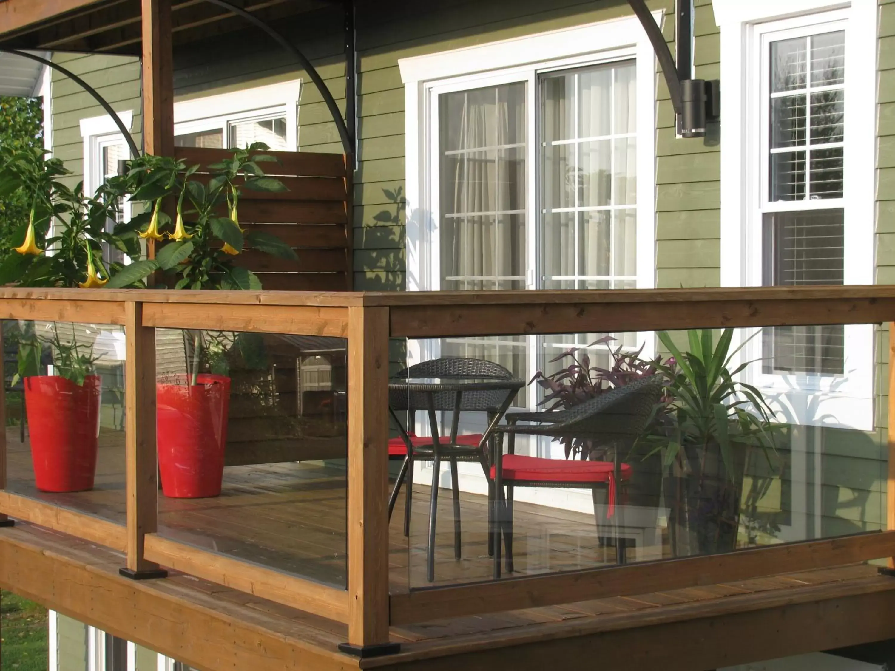 Balcony/Terrace, Patio/Outdoor Area in Gî'Temps couette et café B&B