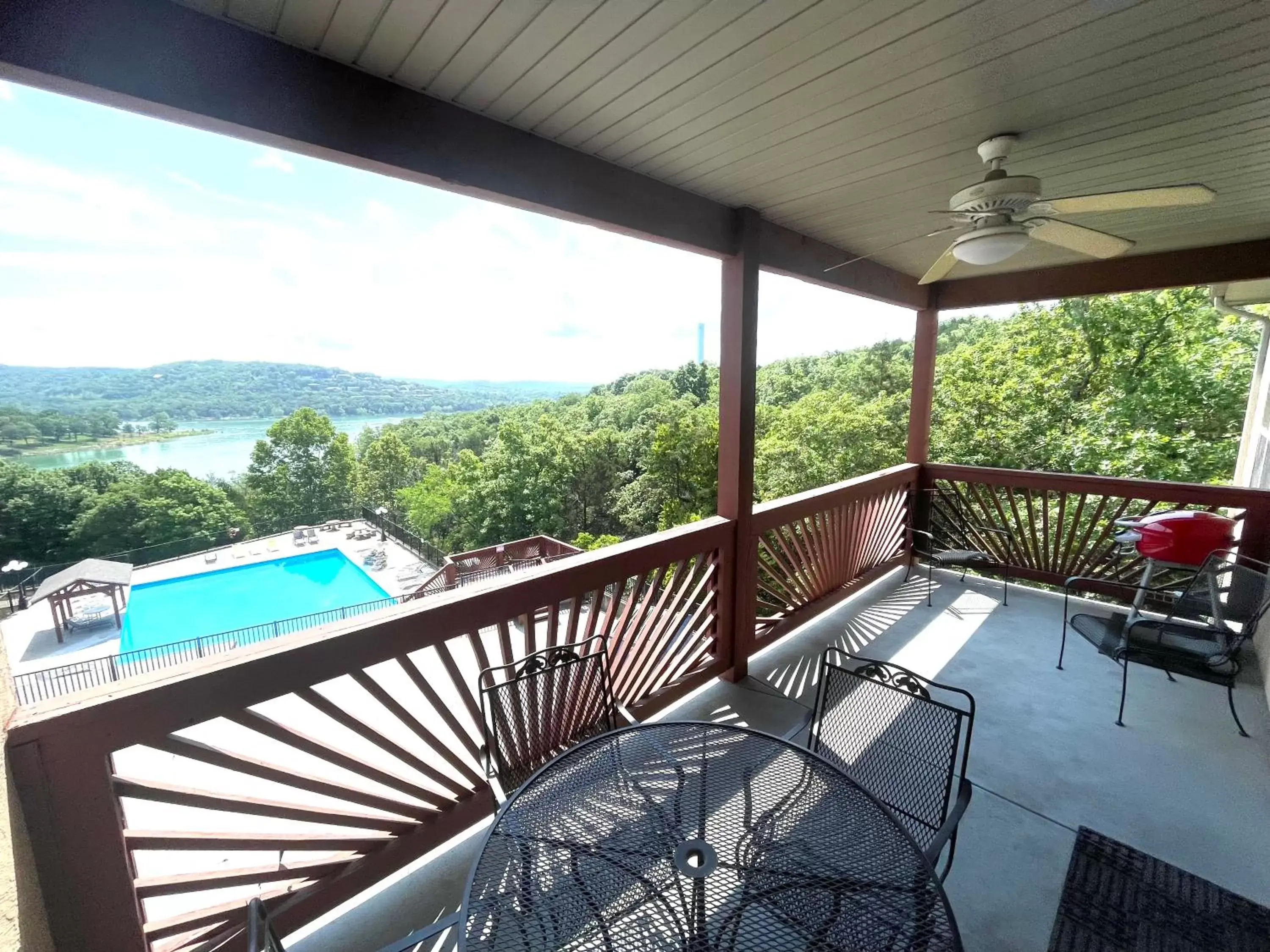 Patio, Pool View in Rockwood Condos on Table Rock Lake
