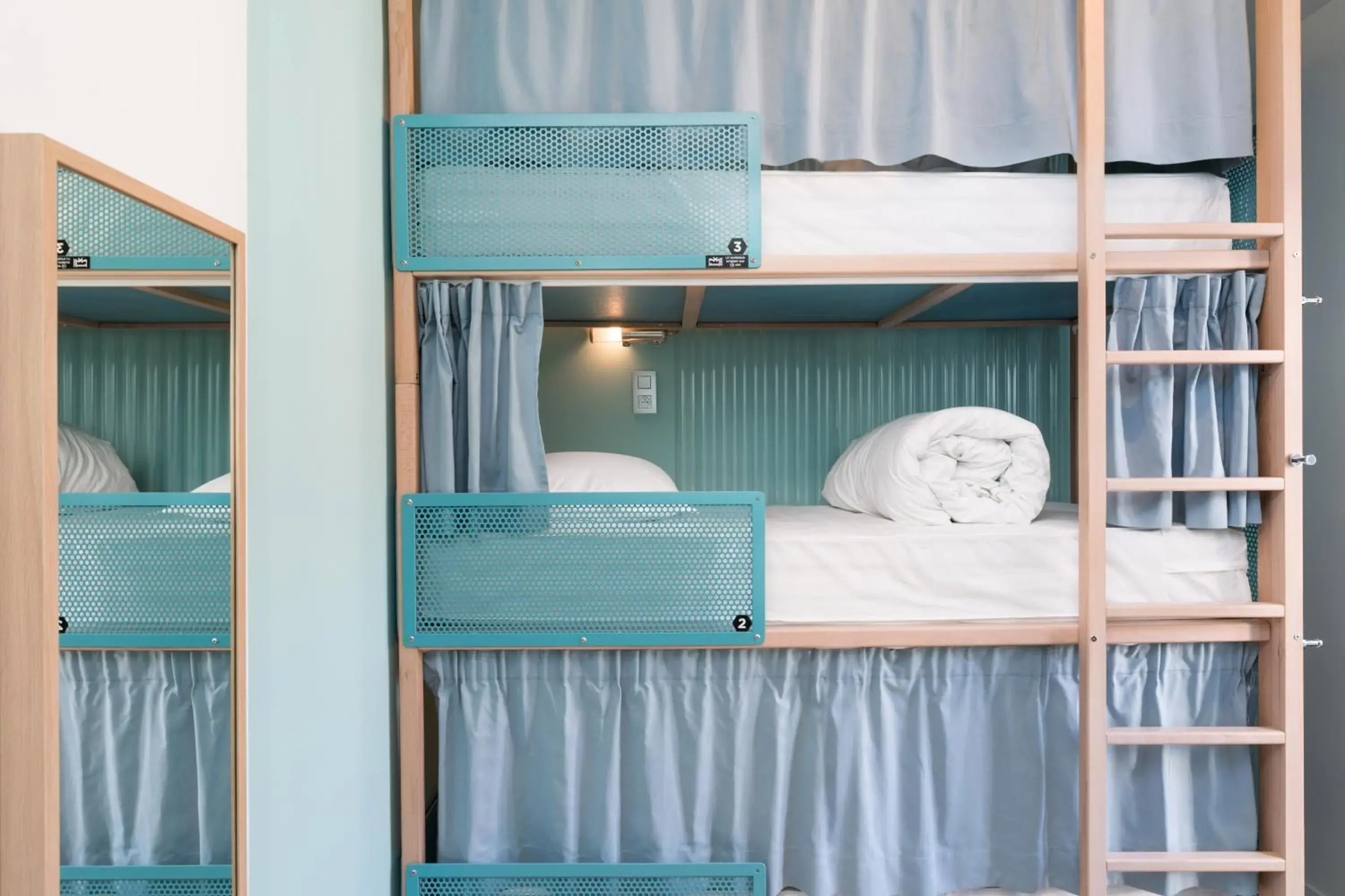 Bedroom, Bunk Bed in Hôtel Ozz by Happyculture