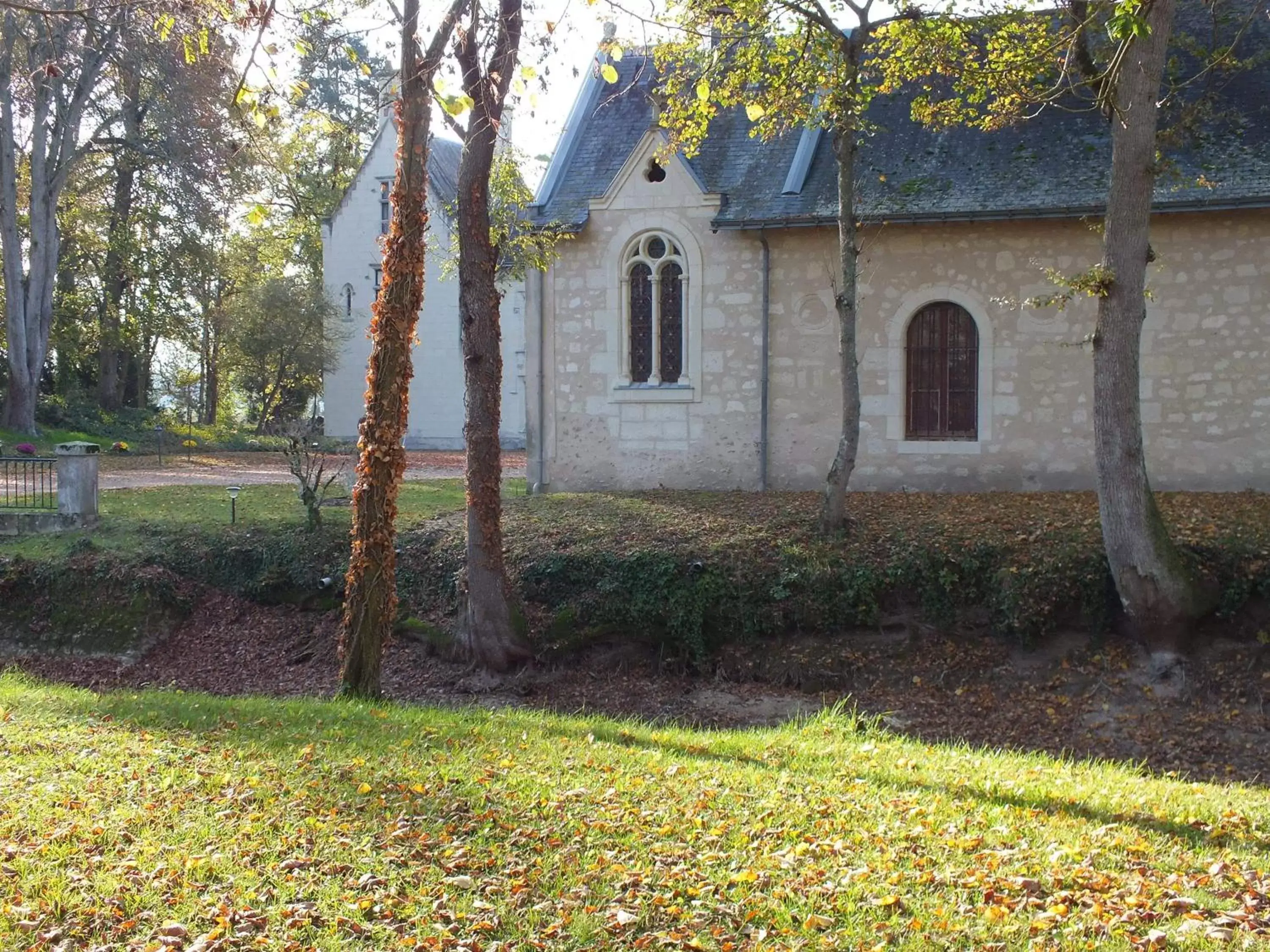 Property building, Garden in Château de Nazé