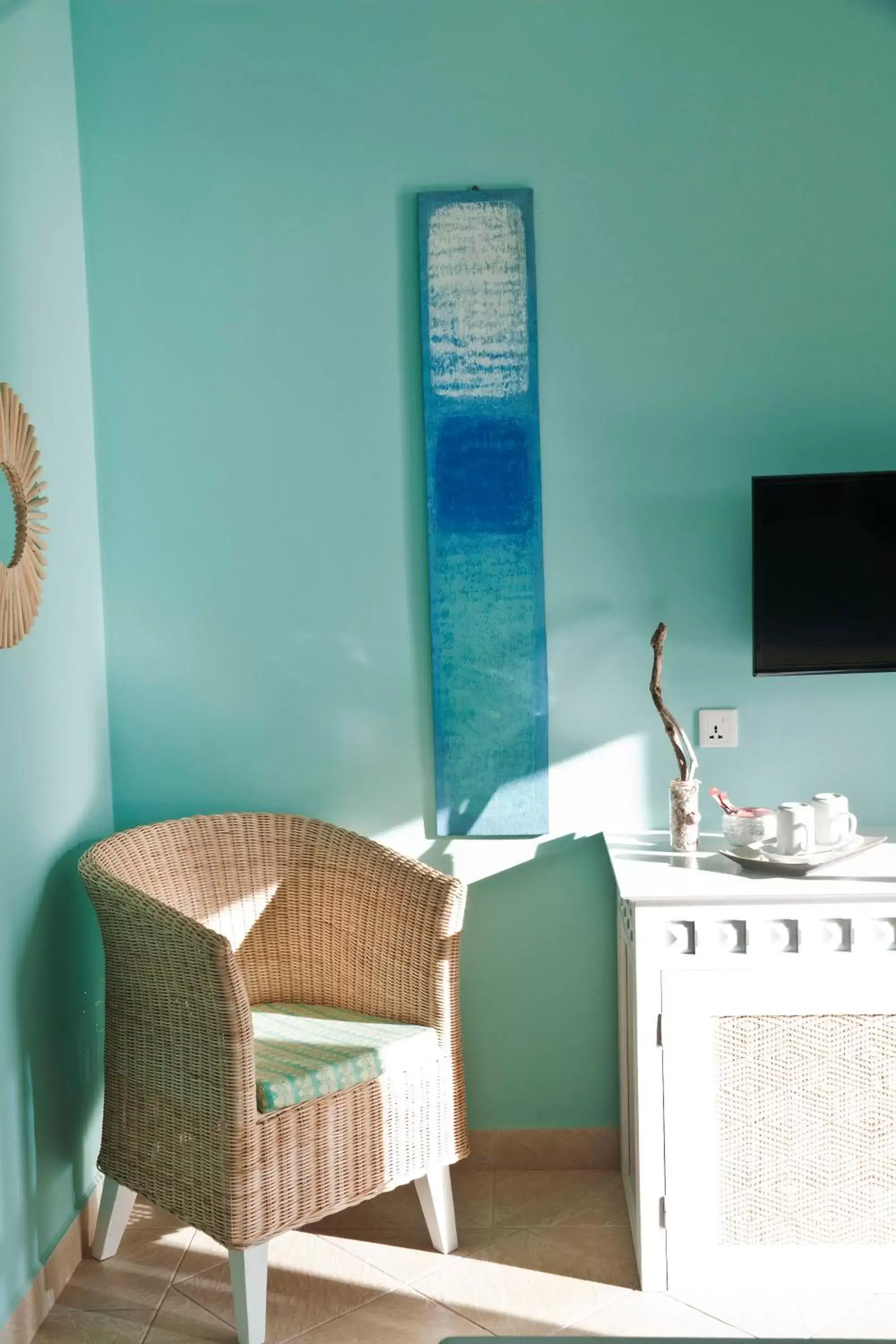 Decorative detail, TV/Entertainment Center in The Beach House