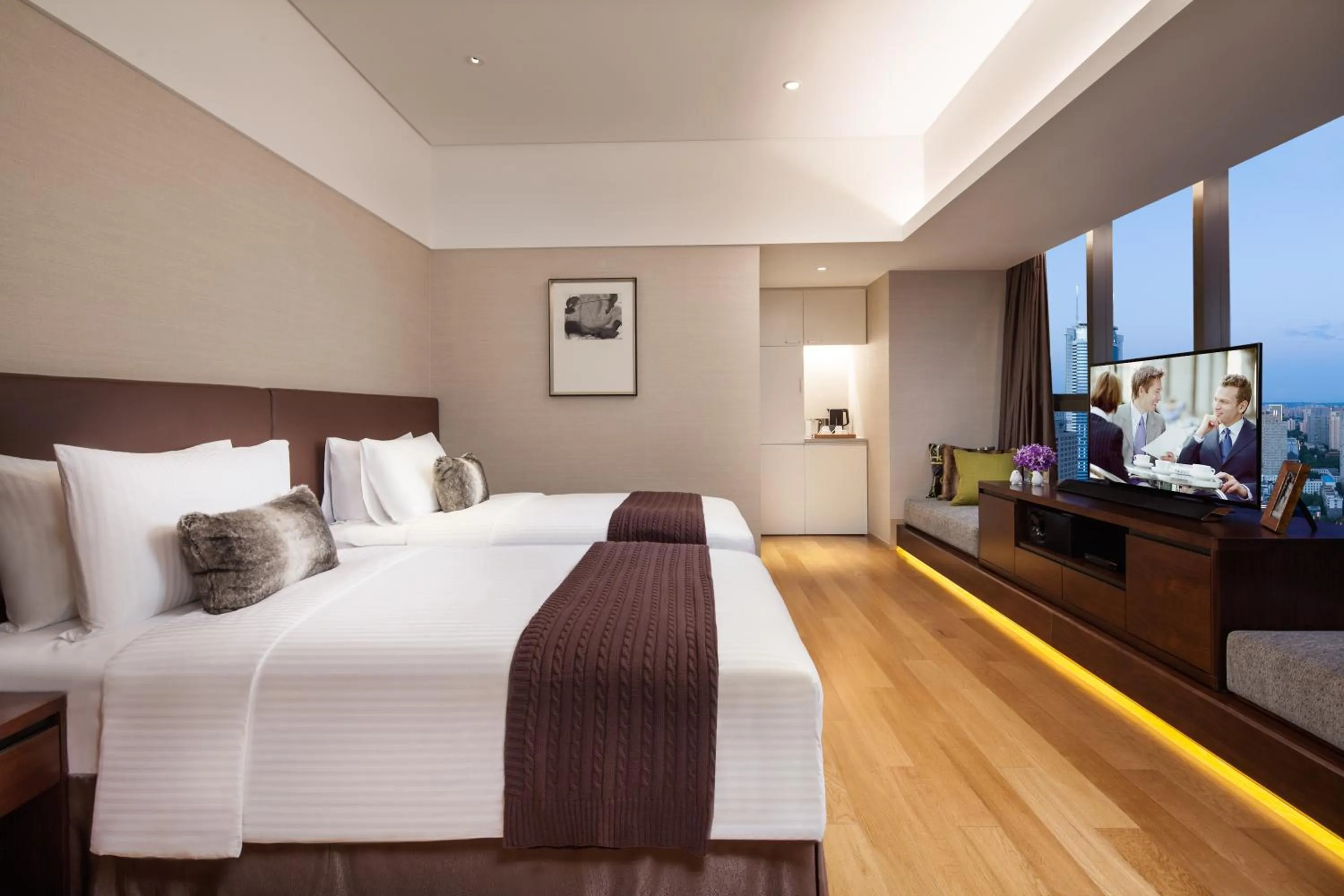 Bedroom, Bed in Somerset Xindicheng Xi&#x27;an