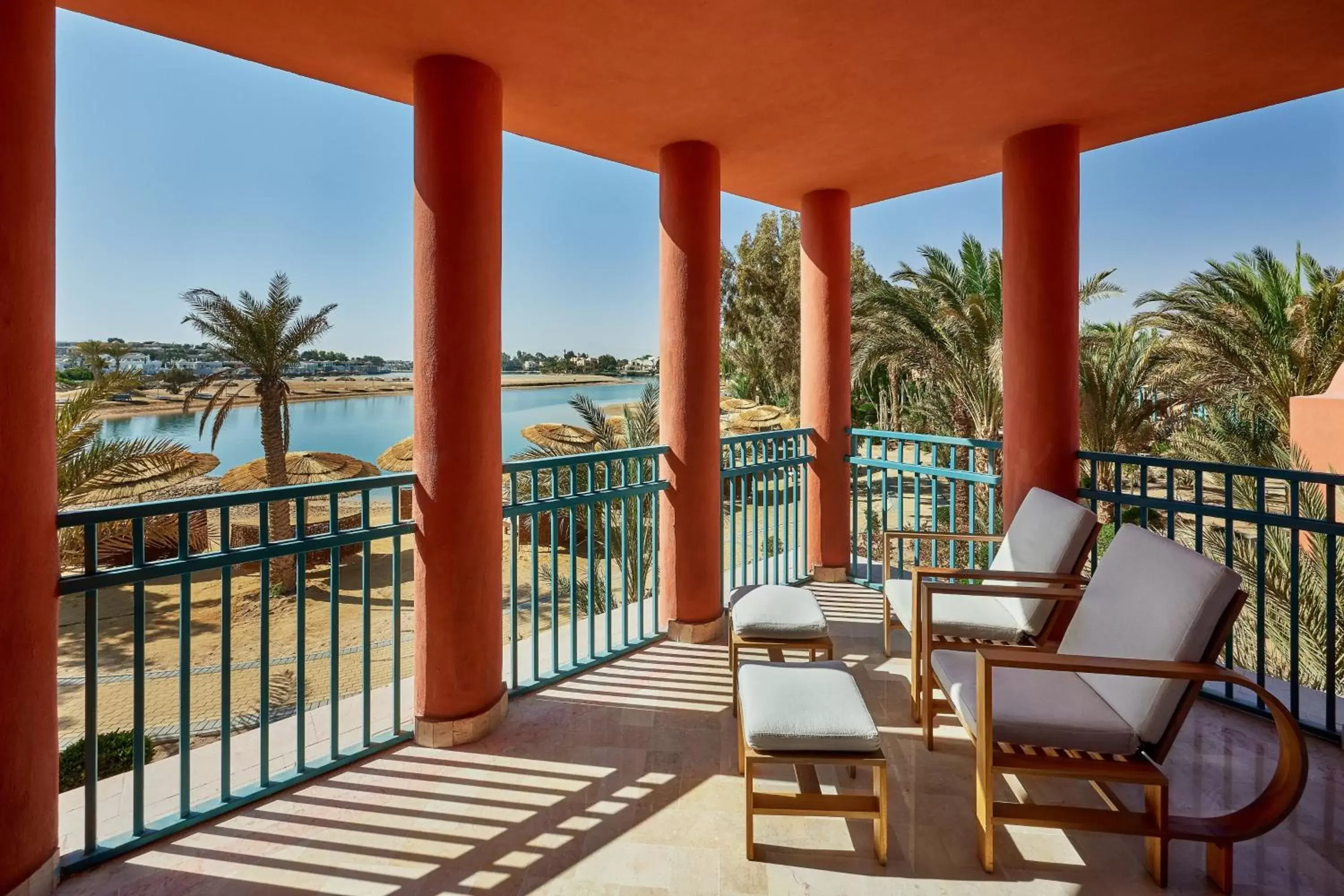 Beach, Balcony/Terrace in Sheraton Miramar Resort El Gouna