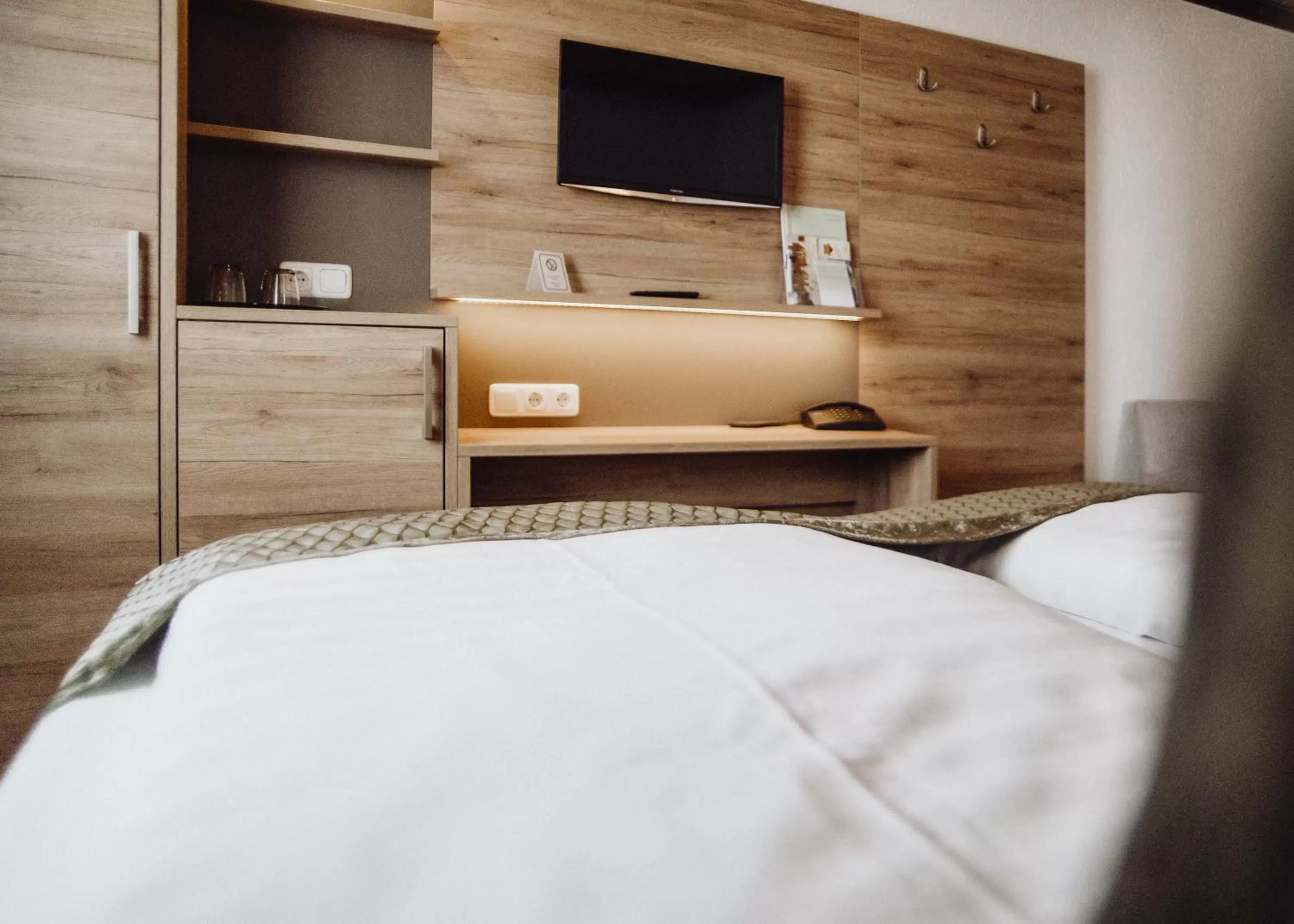 Decorative detail, Bed in Hotel Frauensteiner Hof