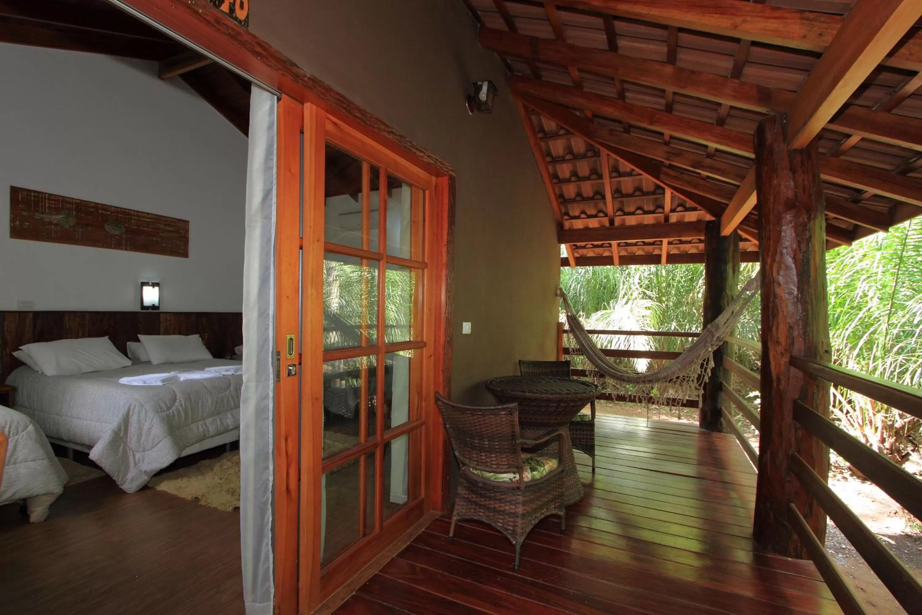 Balcony/Terrace, Bed in Hotel Cabanas