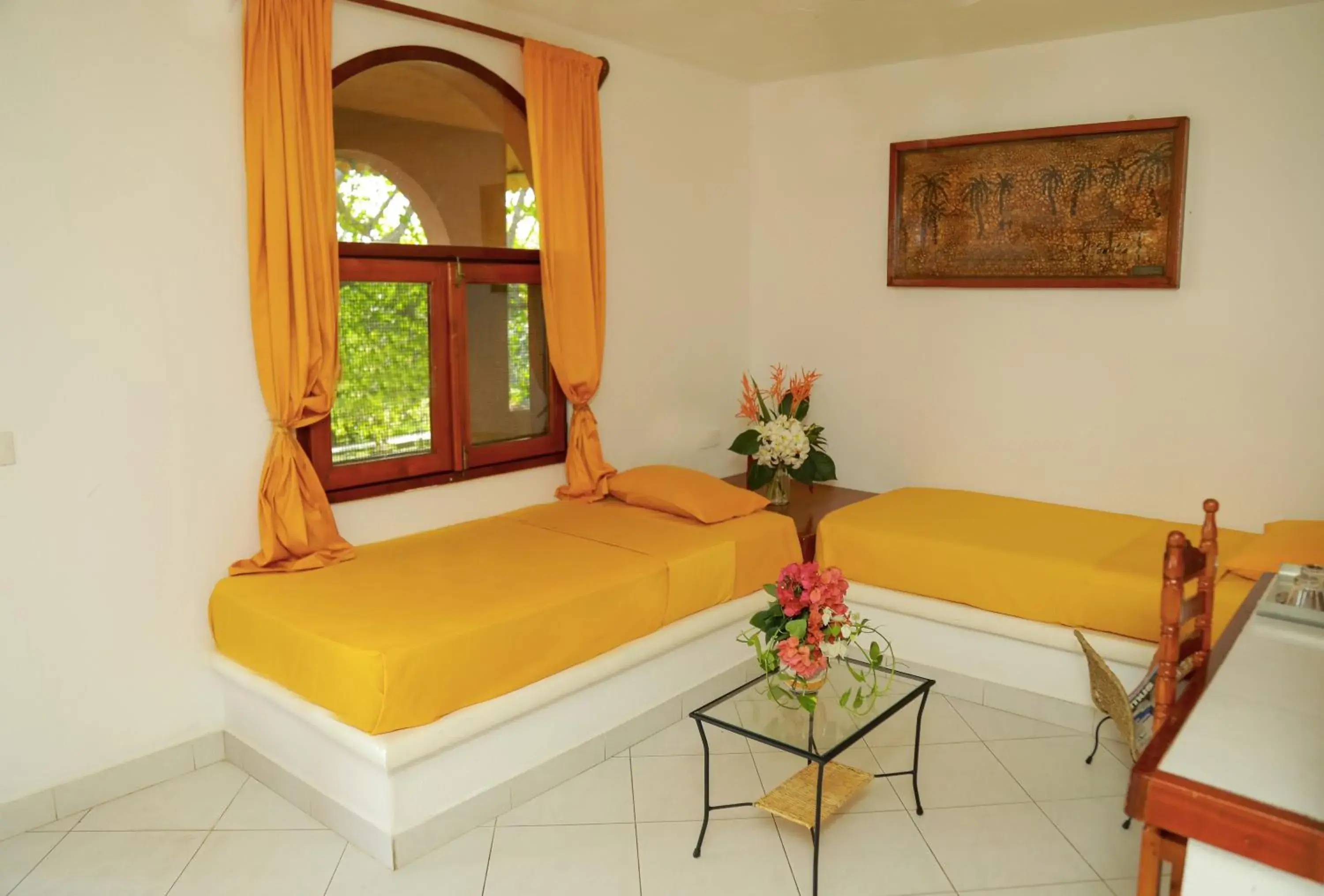 Bedroom, Bed in Eva Lanka Hotel - Beach & Wellness