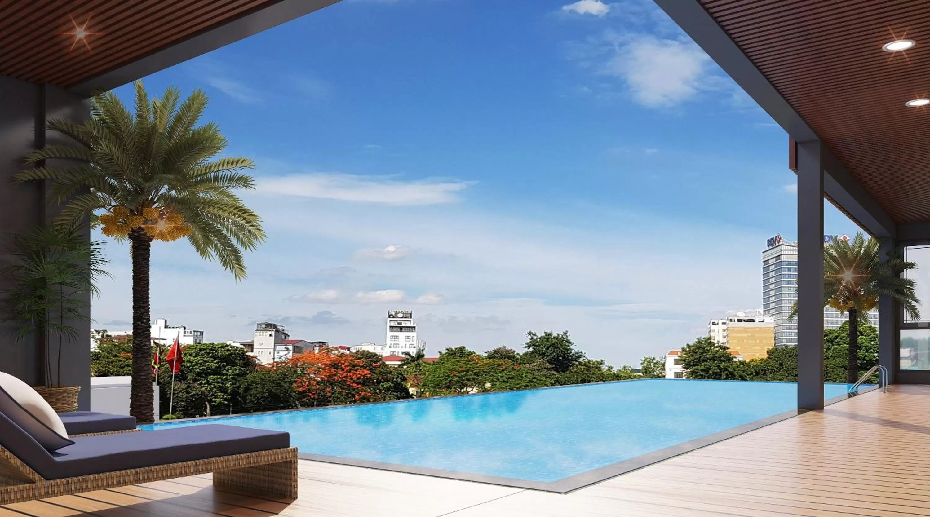 Swimming pool in D'Lecia Ha Long Hotel