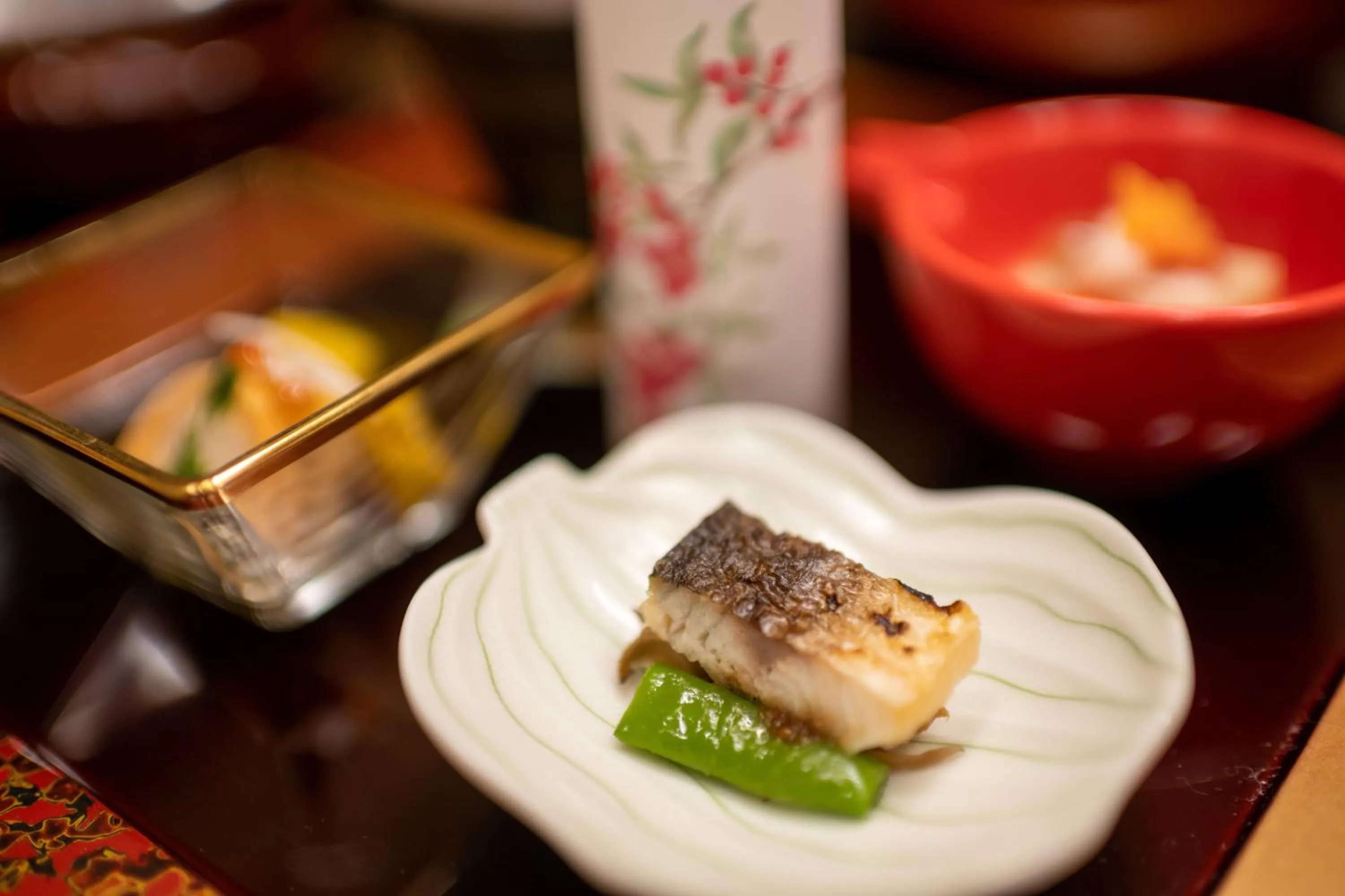 Food and drinks in Hohoemino Kuyufu Tsuruya