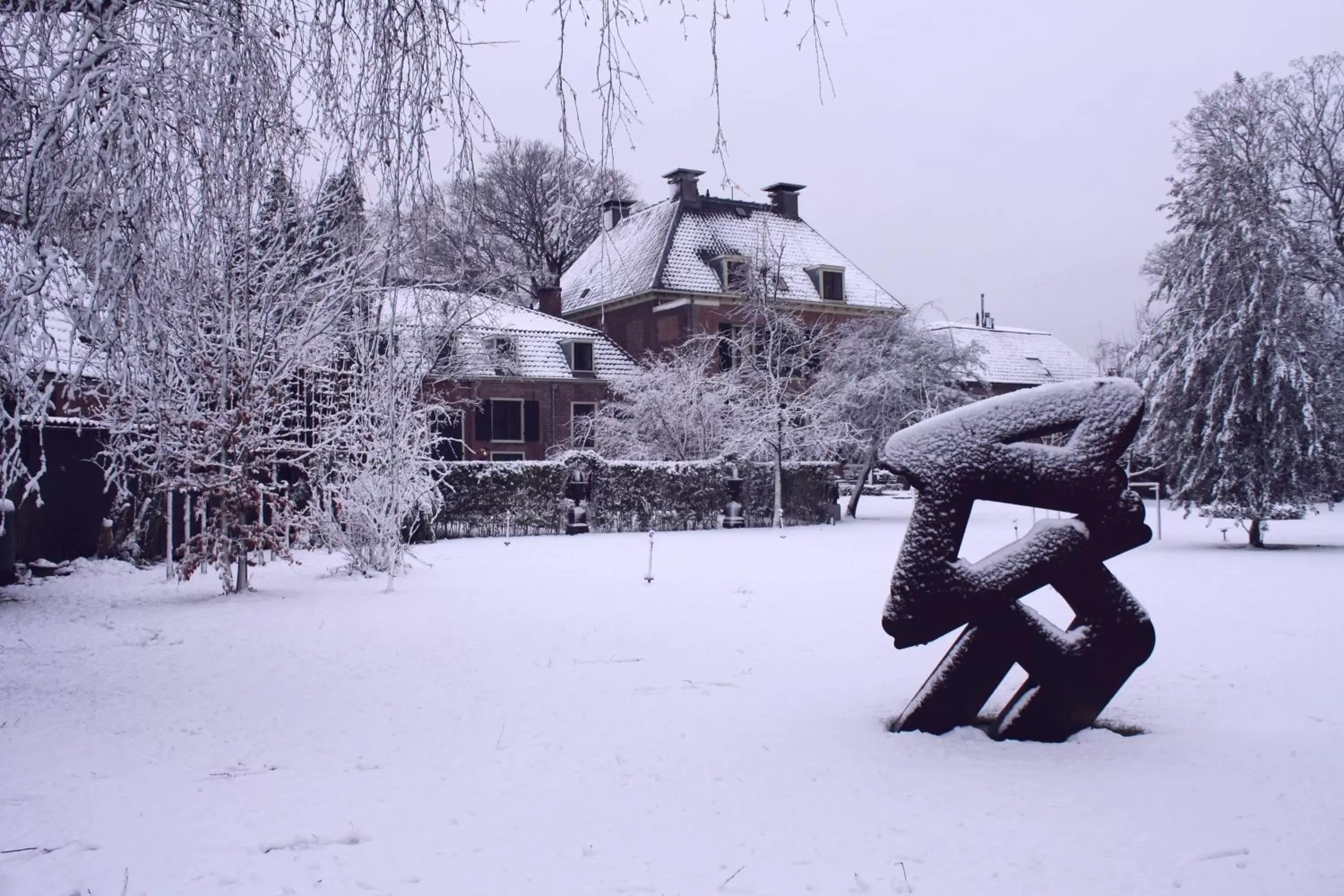 Property building, Winter in Logement Swaenenvecht