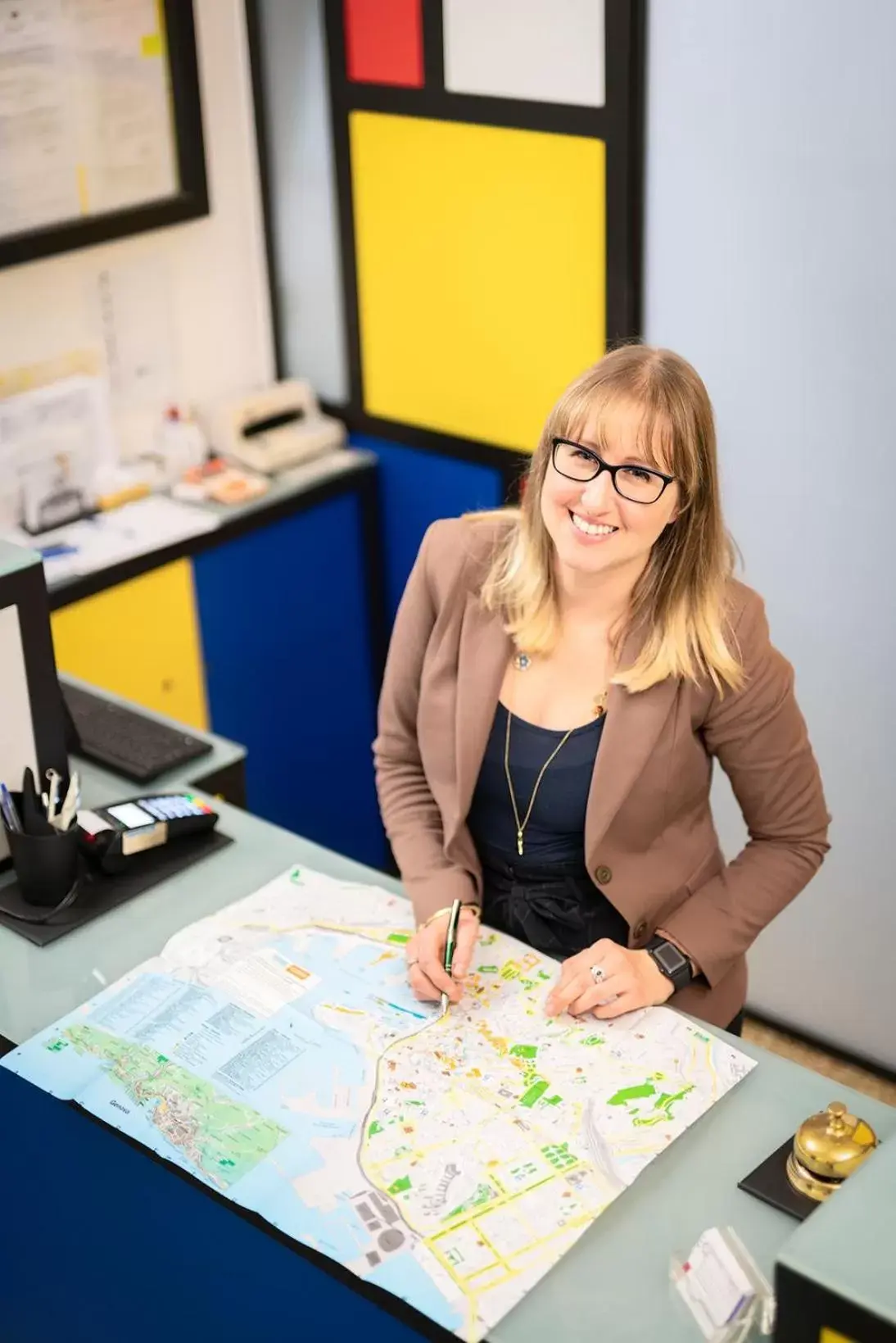 Lobby or reception in Hotel Cairoli Lobby or reception in Hotel Cairoli