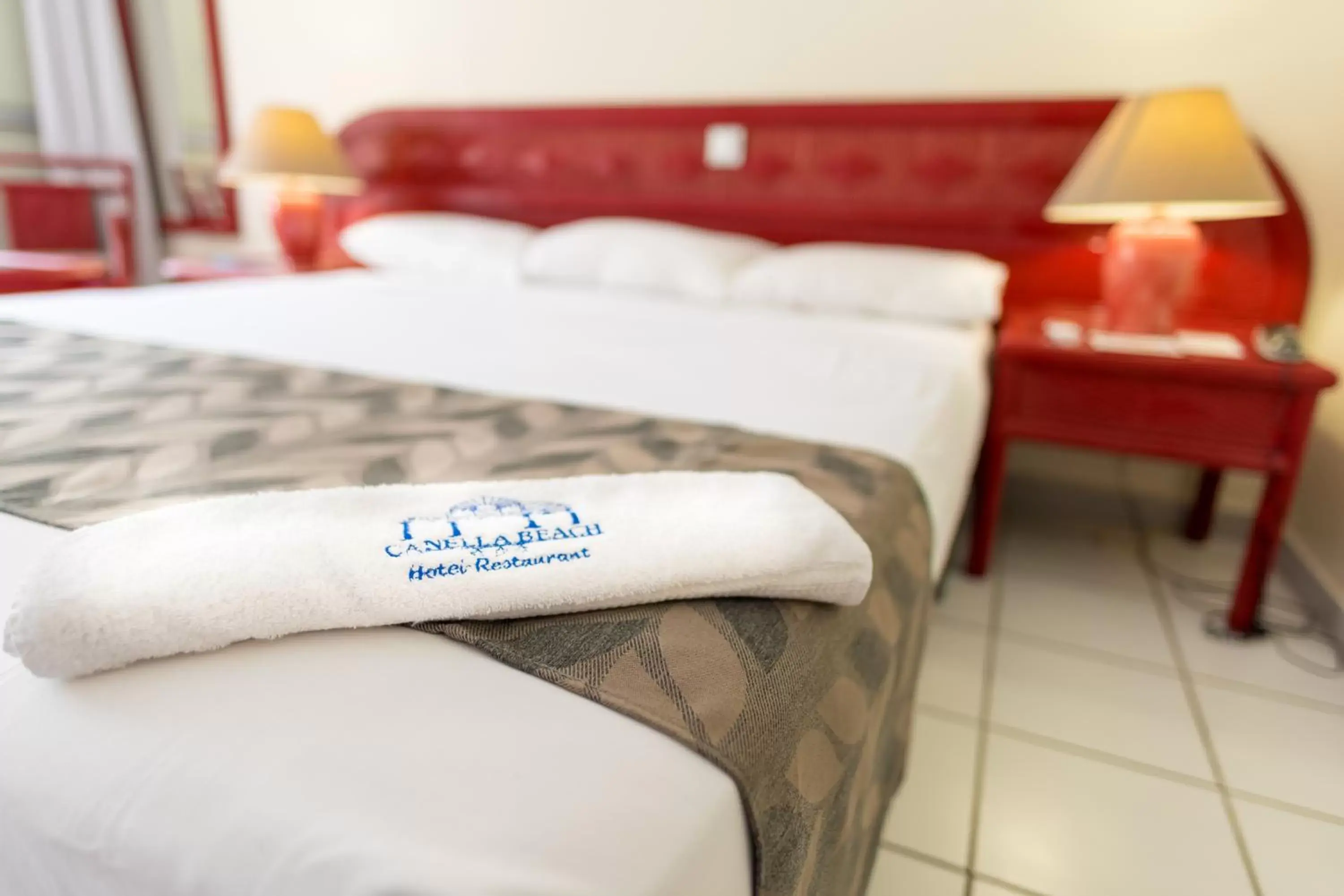 Bed in Canella Beach Hotel