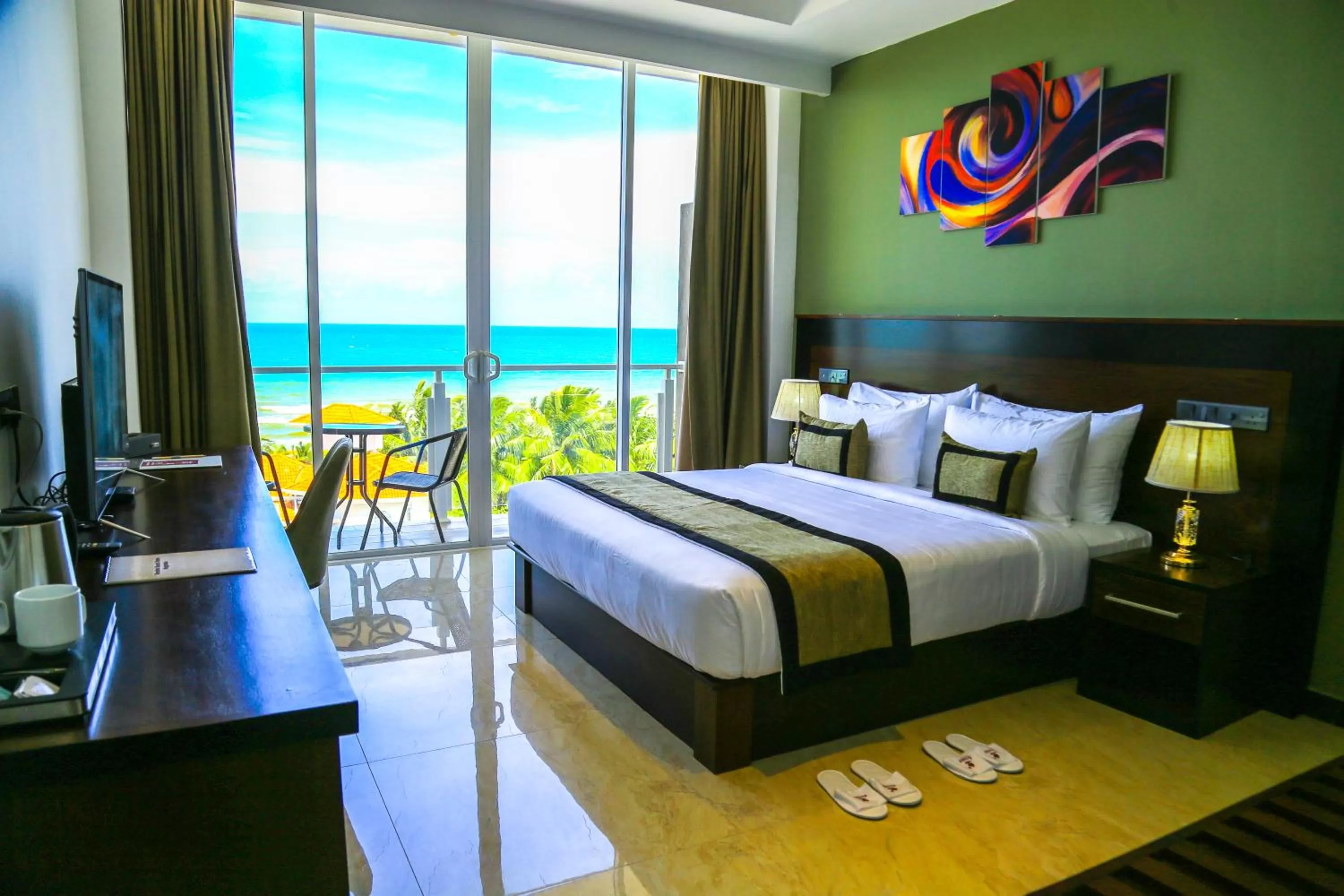 Photo of the whole room, Bed in Ruvisha Beach Hotel