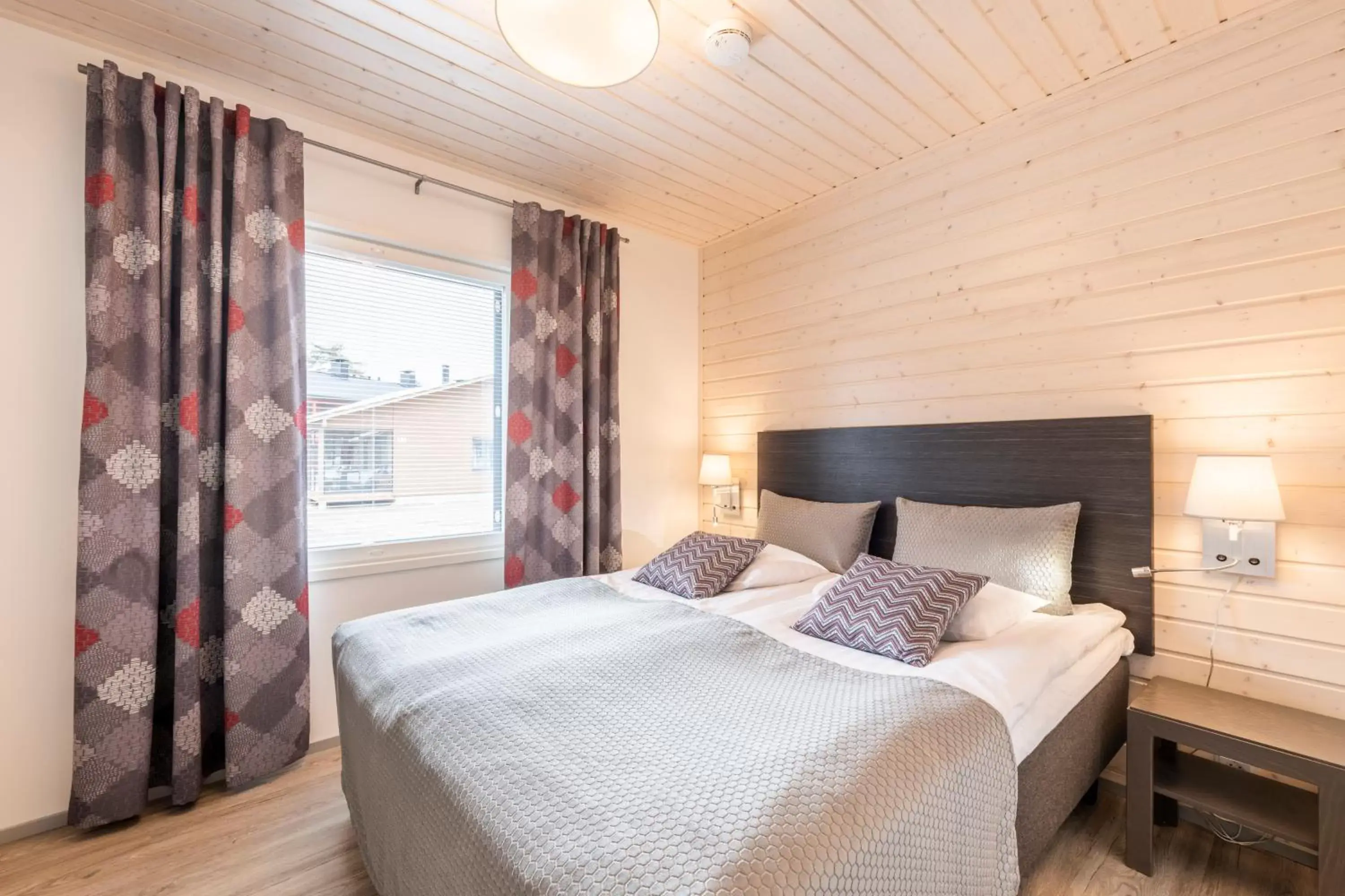 Bedroom, Bed in Holiday Club Kuusamon Tropiikki