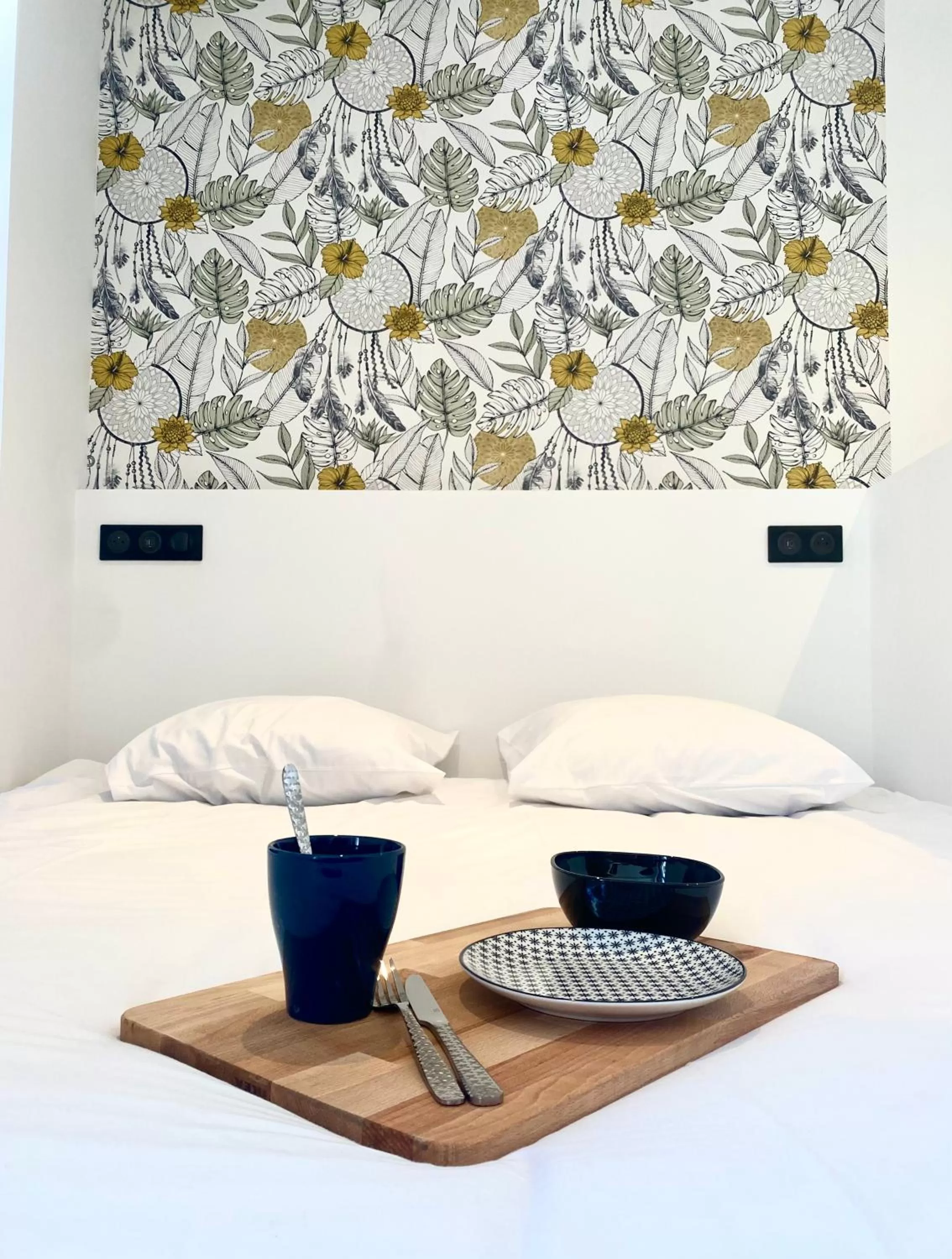 Bed in Le Bras d'or Apparts et Spa