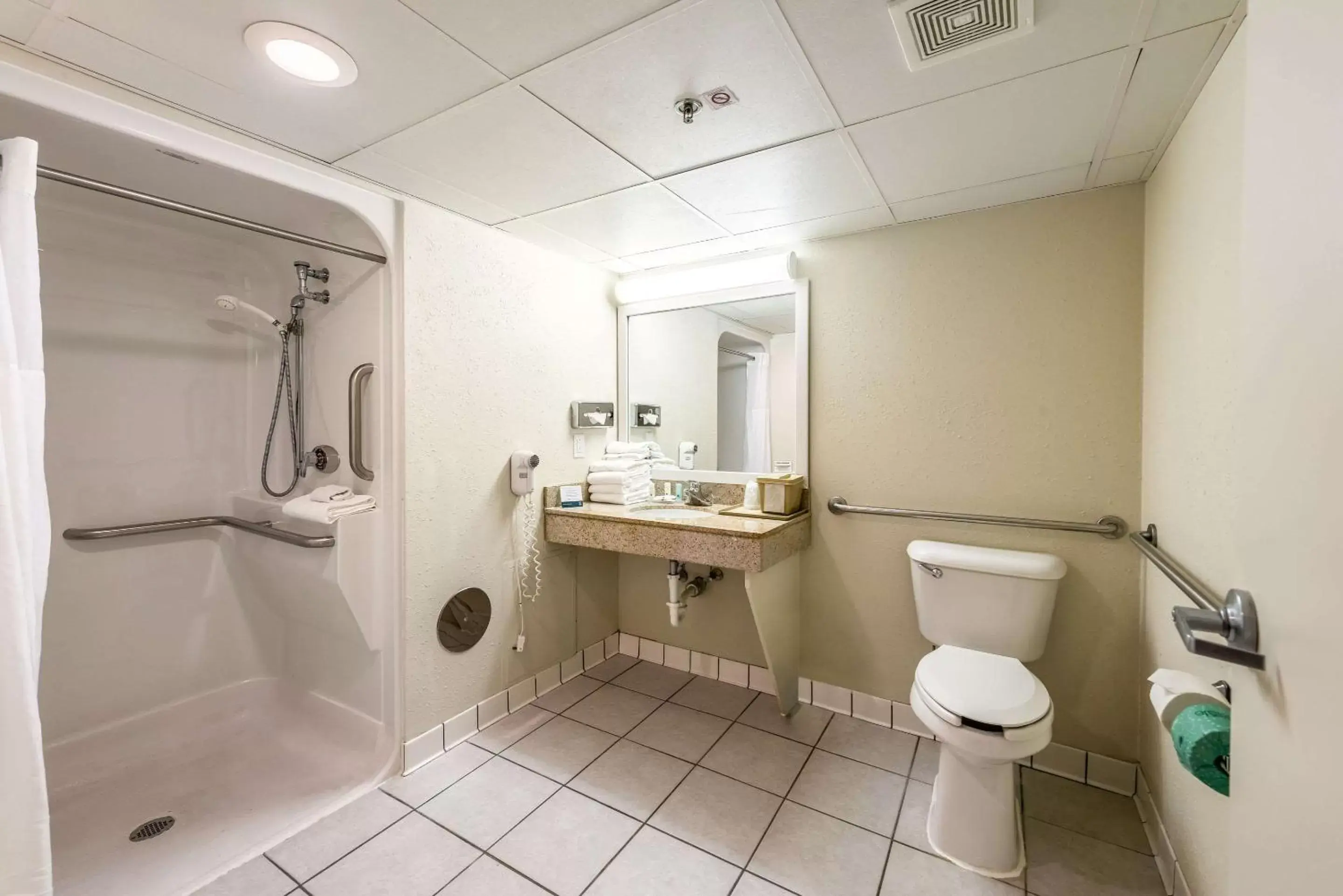Bathroom in Quality Inn Bradley- Bourbonnais