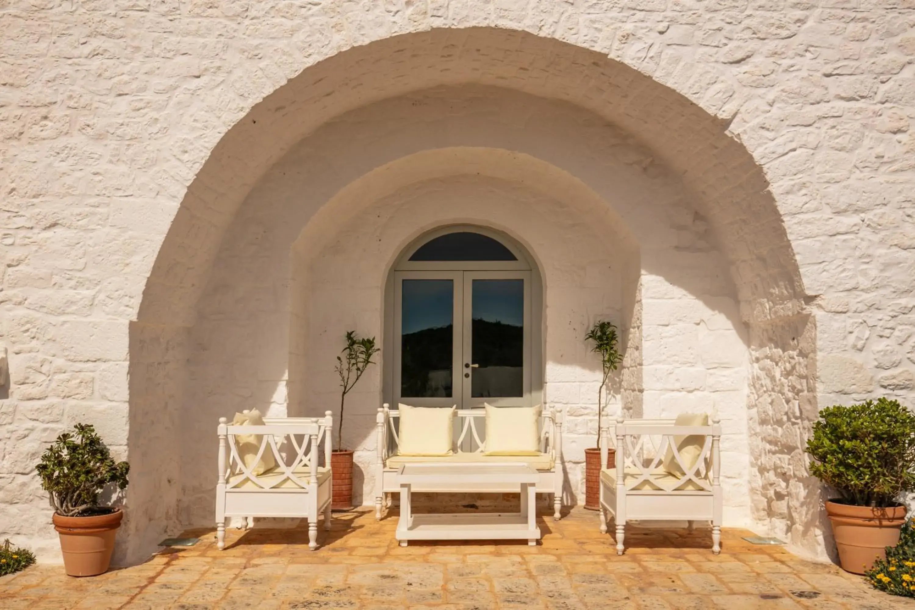 Facade/entrance in Masseria Cervarolo