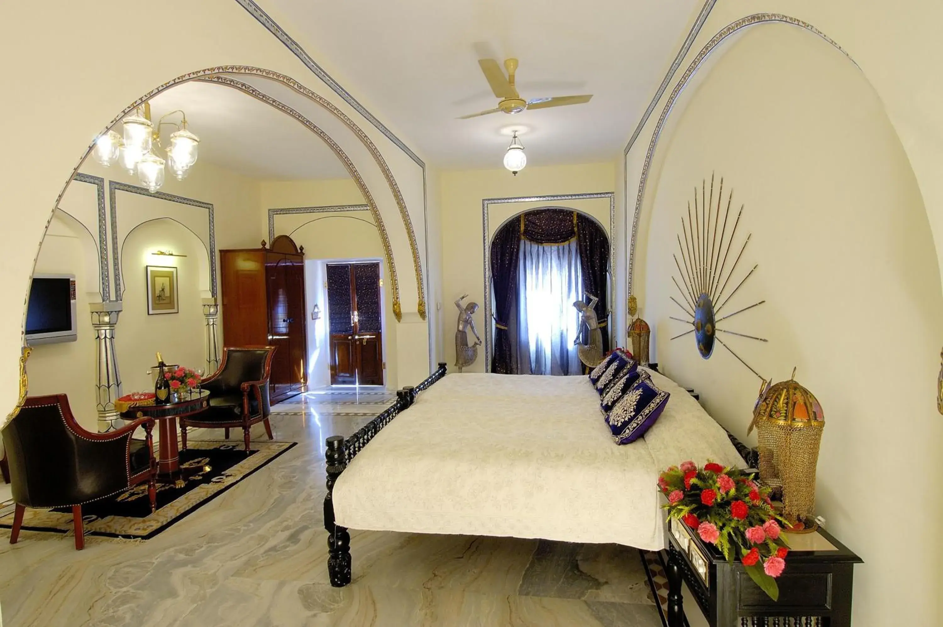 Bedroom in The Raj Palace (Small Luxury Hotels of the World)