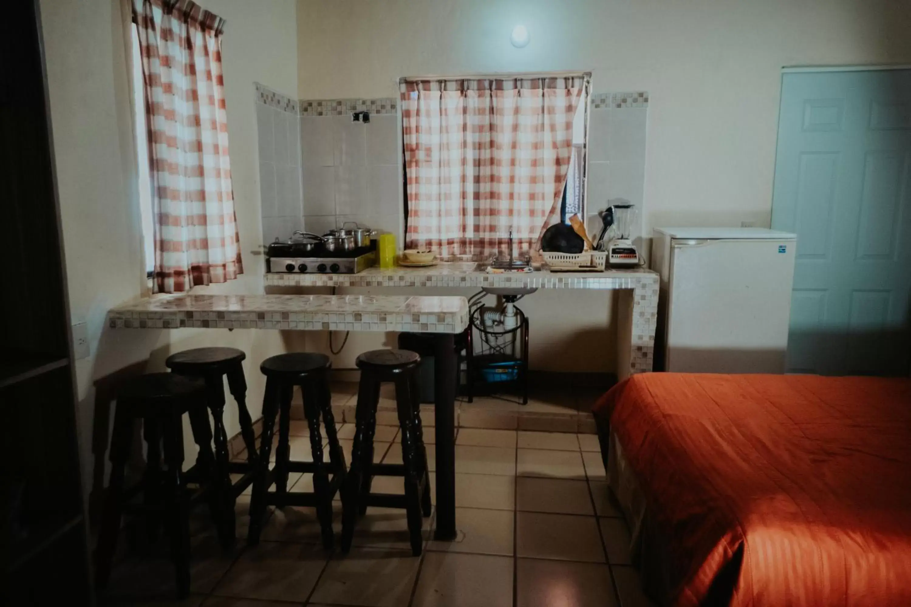 Dining area in Bungalows Flamingos