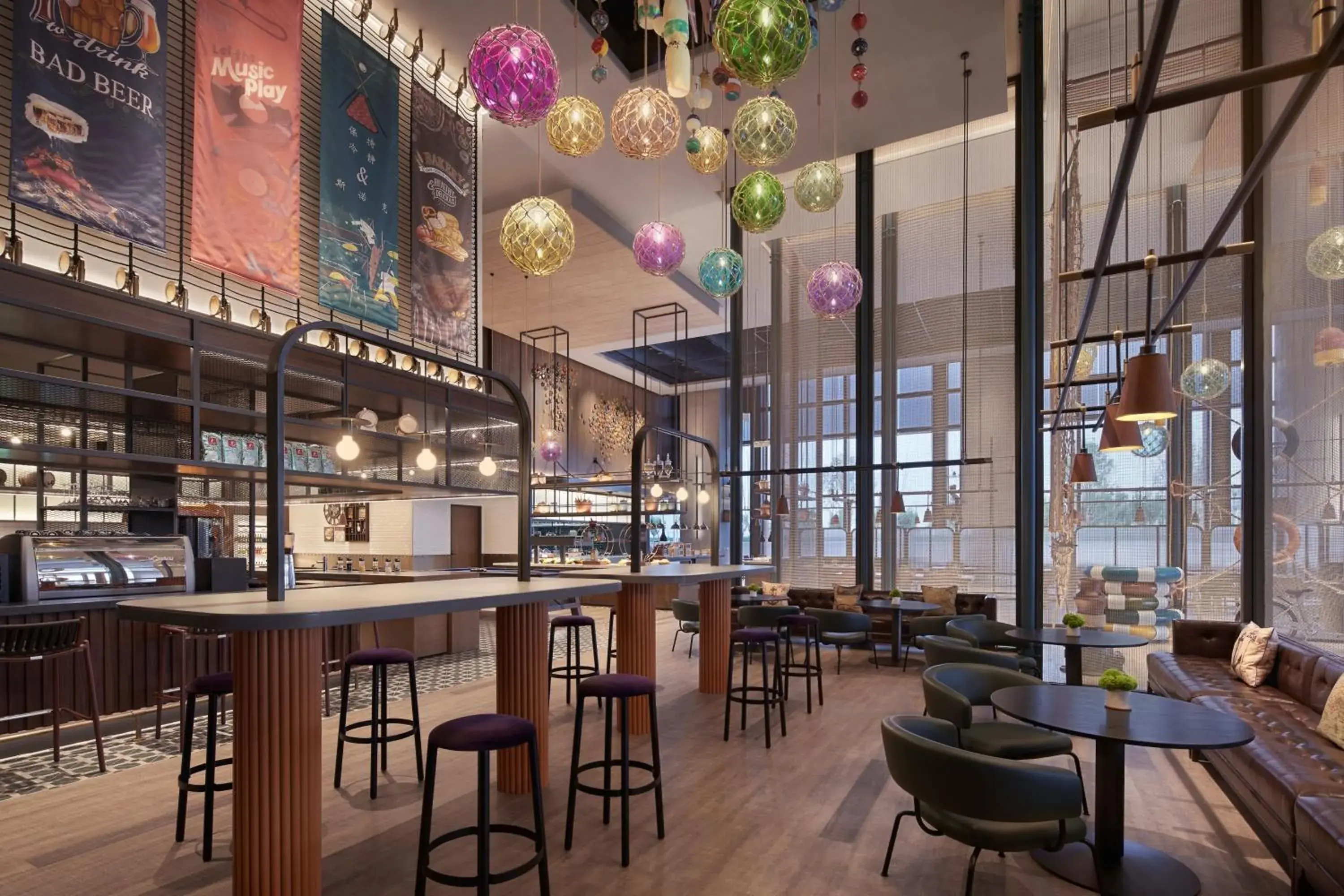 Lounge or bar, Restaurant/Places to Eat in Four Points by Sheraton Tianjin National Convention and Exhibition Center