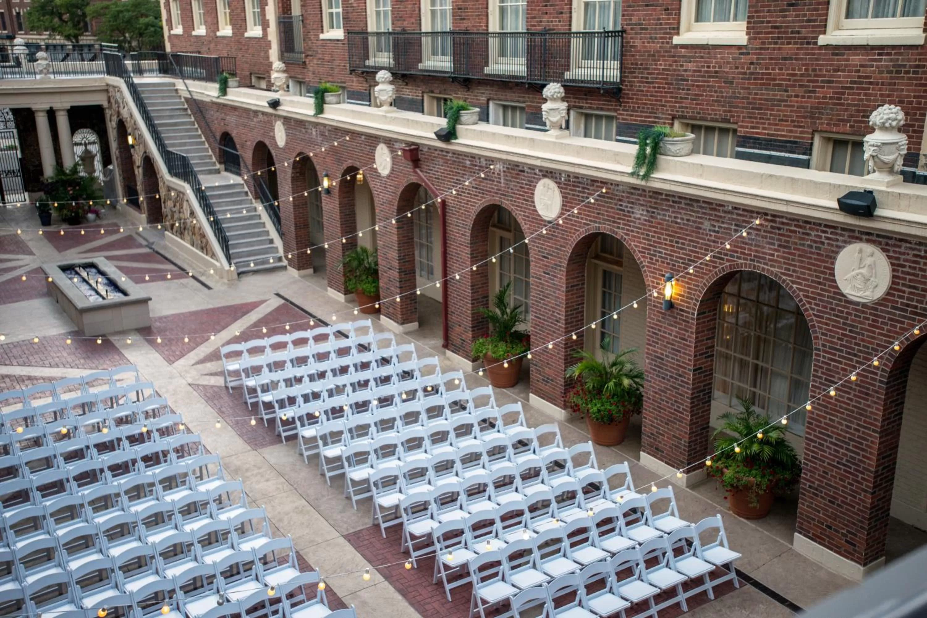 Patio in Magnolia Hotel Omaha