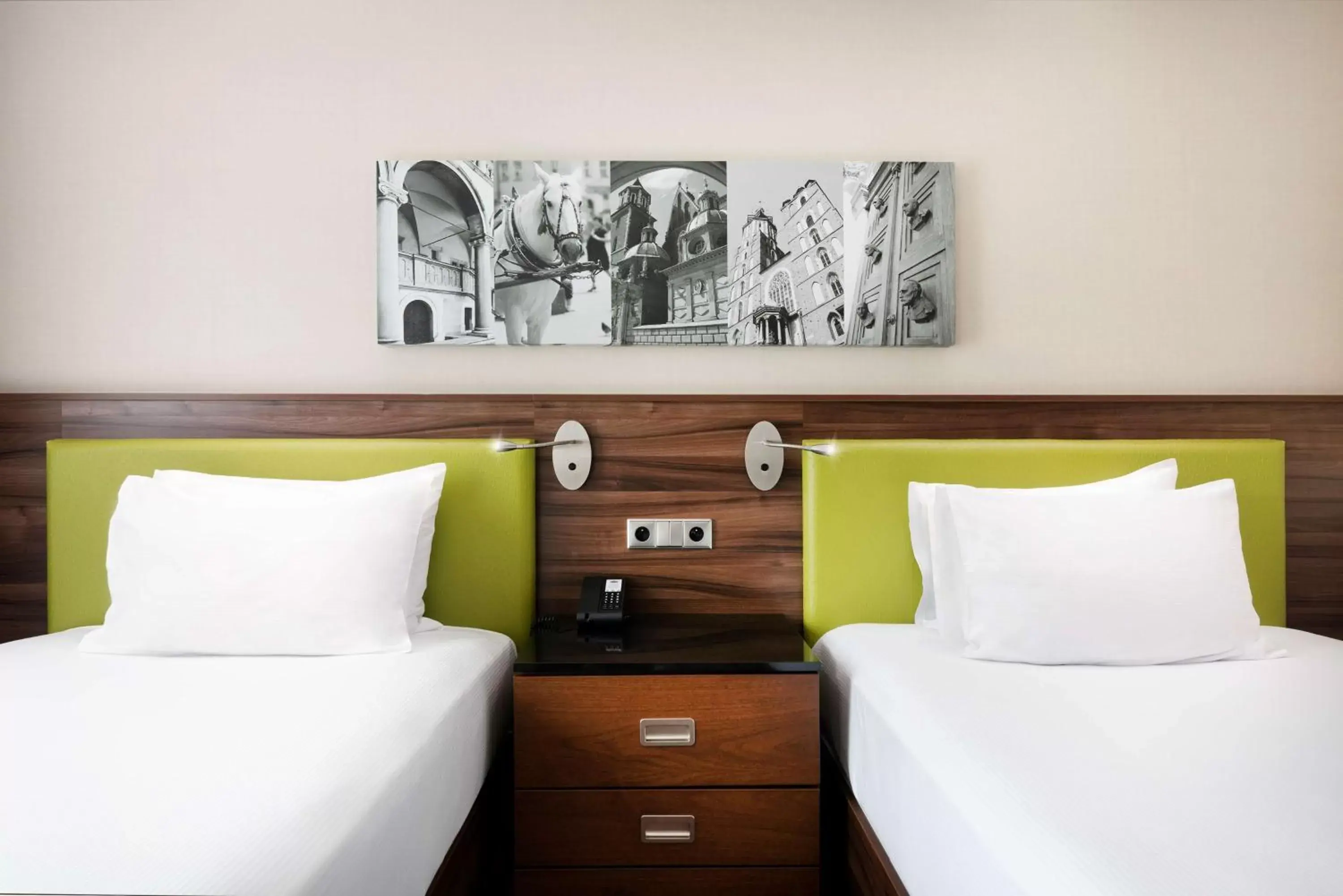 Bedroom, Bed in Hampton by Hilton Krakow