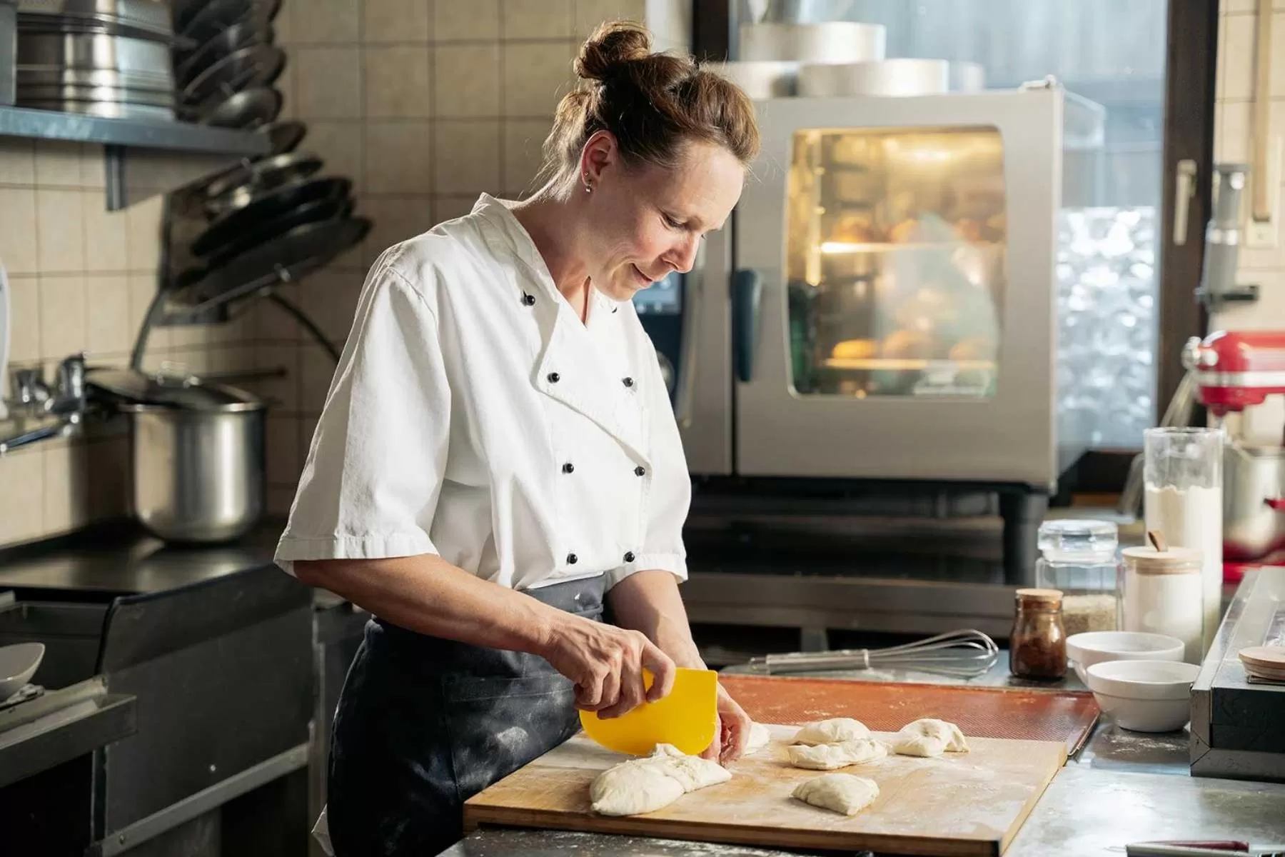 Kitchen or kitchenette in Hotel Park Cafe Reichl