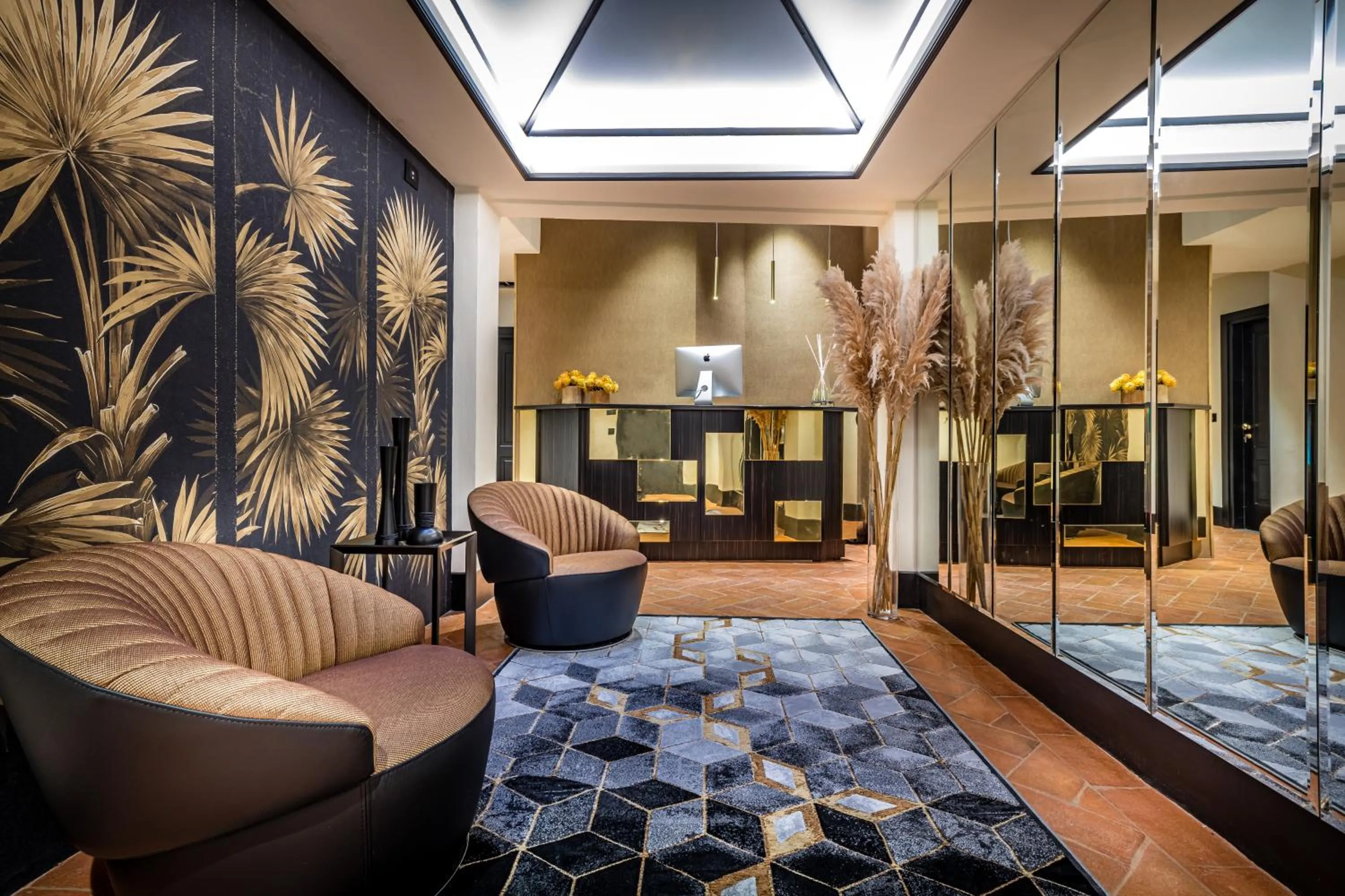 Lobby or reception in Palazzo Bianca Cappello Residenza d'Epoca