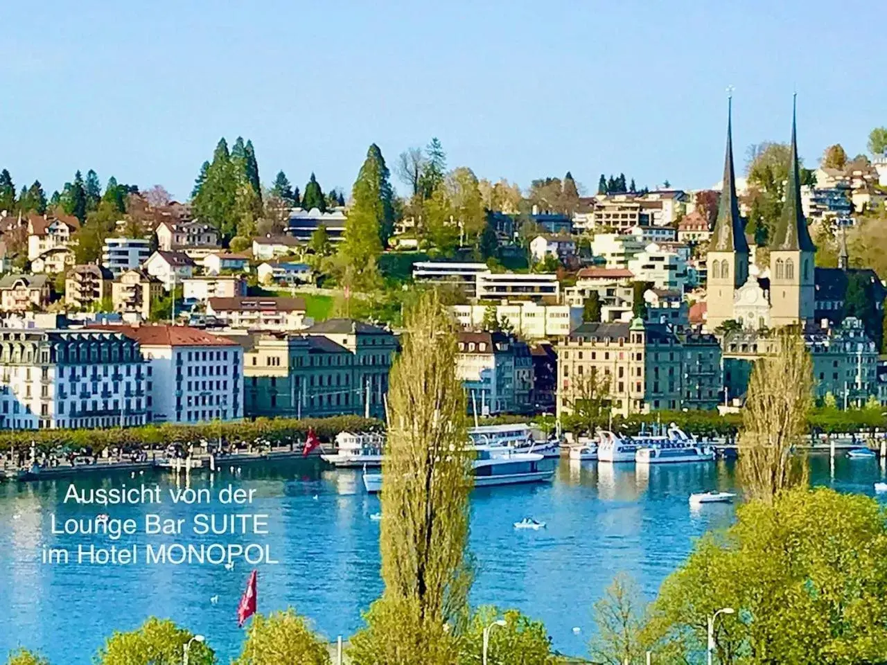 Nearby landmark in Hotel Monopol Luzern