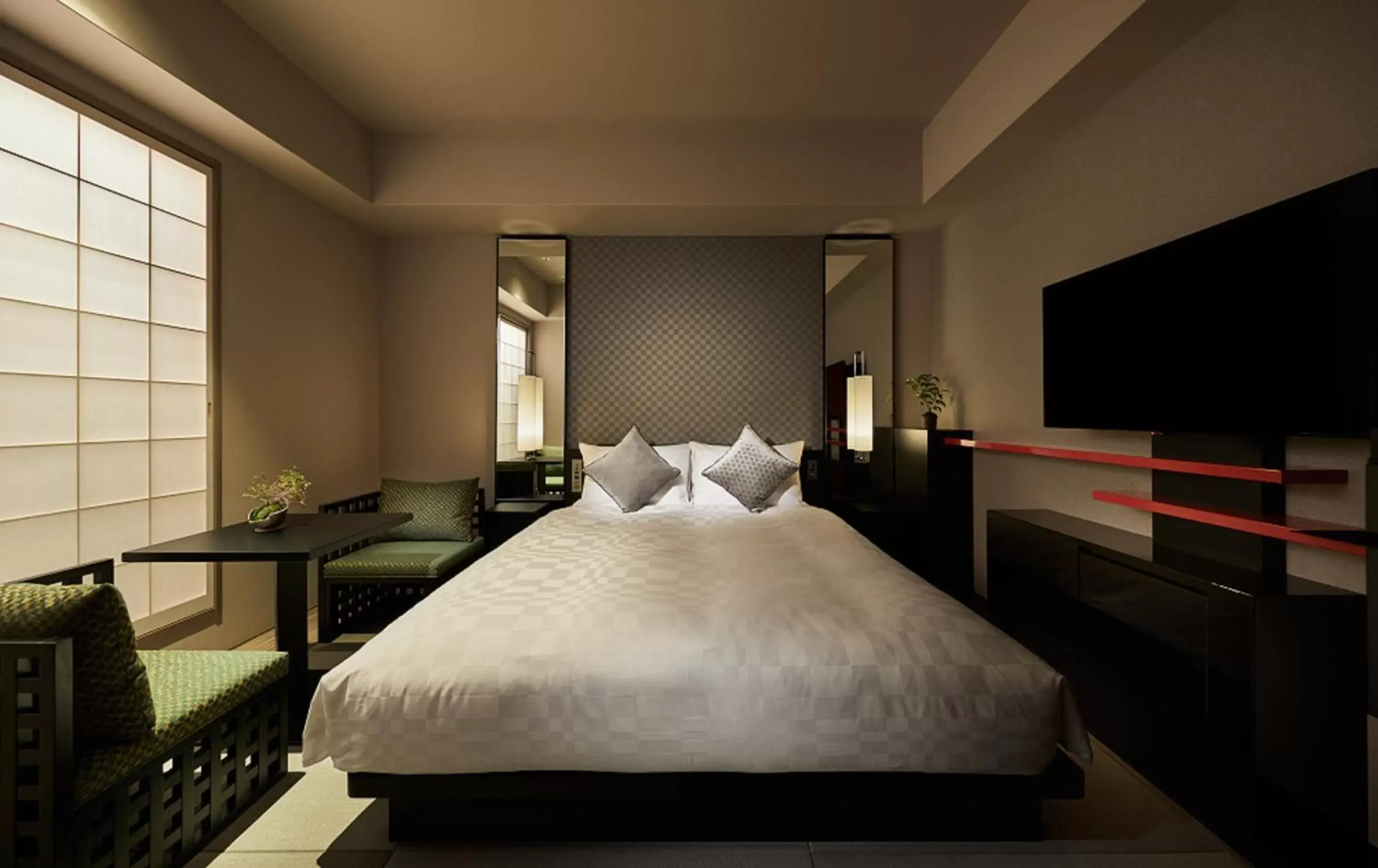 Bed in Hotel Resol Trinity Kyoto