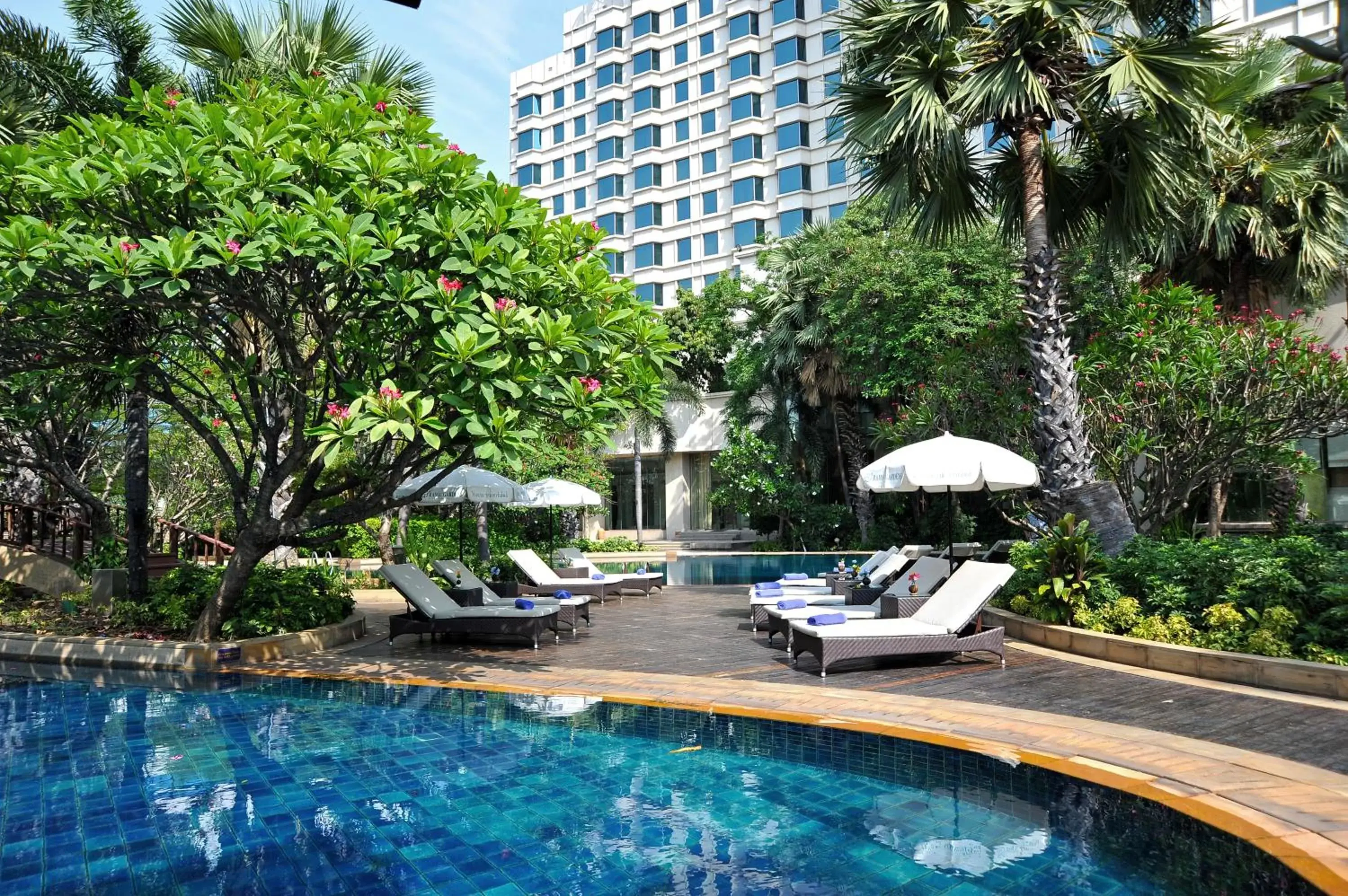 Pool view, Swimming Pool in Rama Gardens Hotel Bangkok - SHA Plus Certified