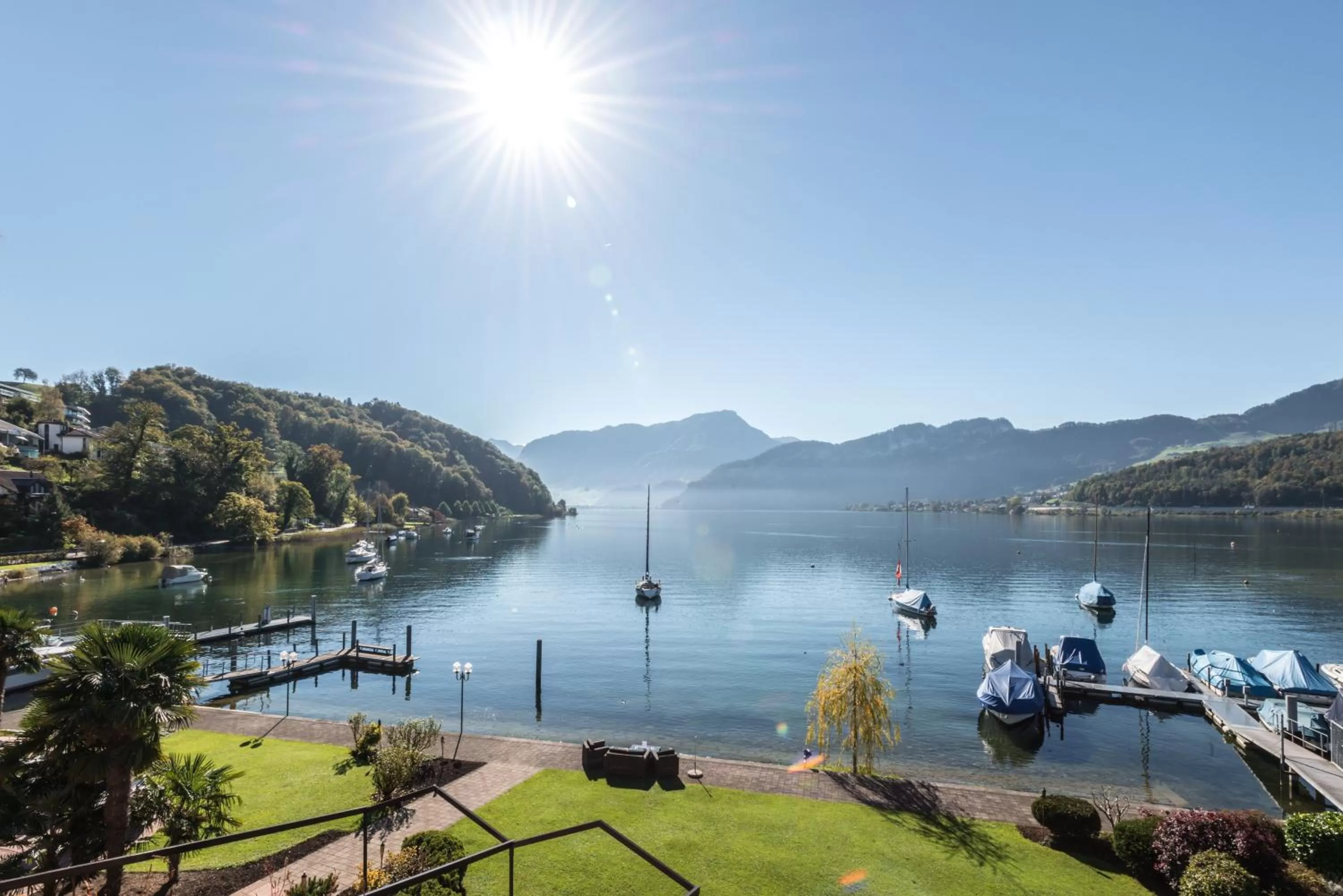 Lake view in Seehotel Sternen