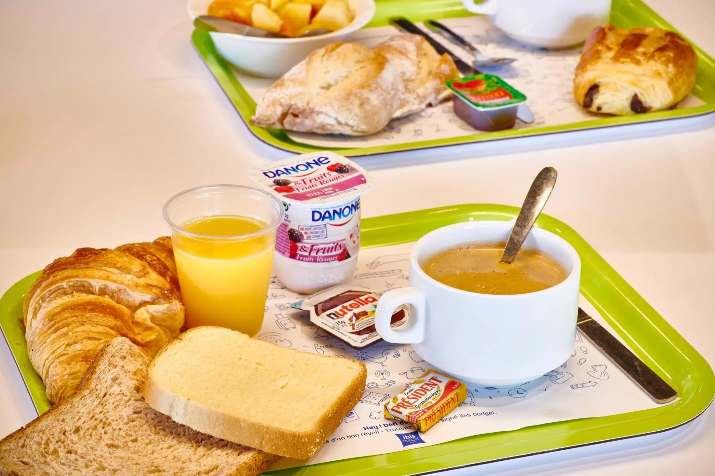 Food close-up, Breakfast in ibis budget Lyon Gerland