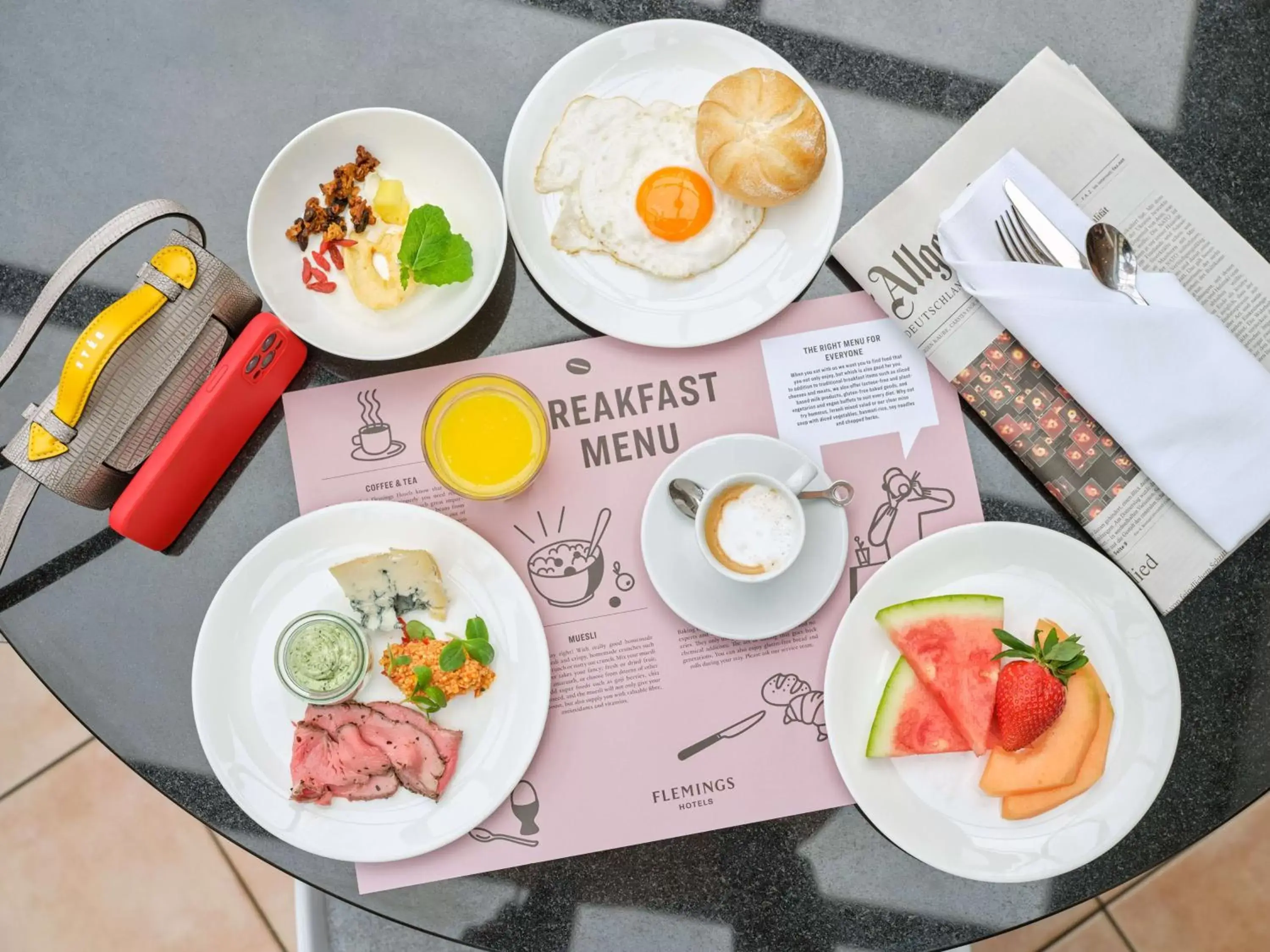 Restaurant/places to eat, Breakfast in Flemings Hotel München-Schwabing