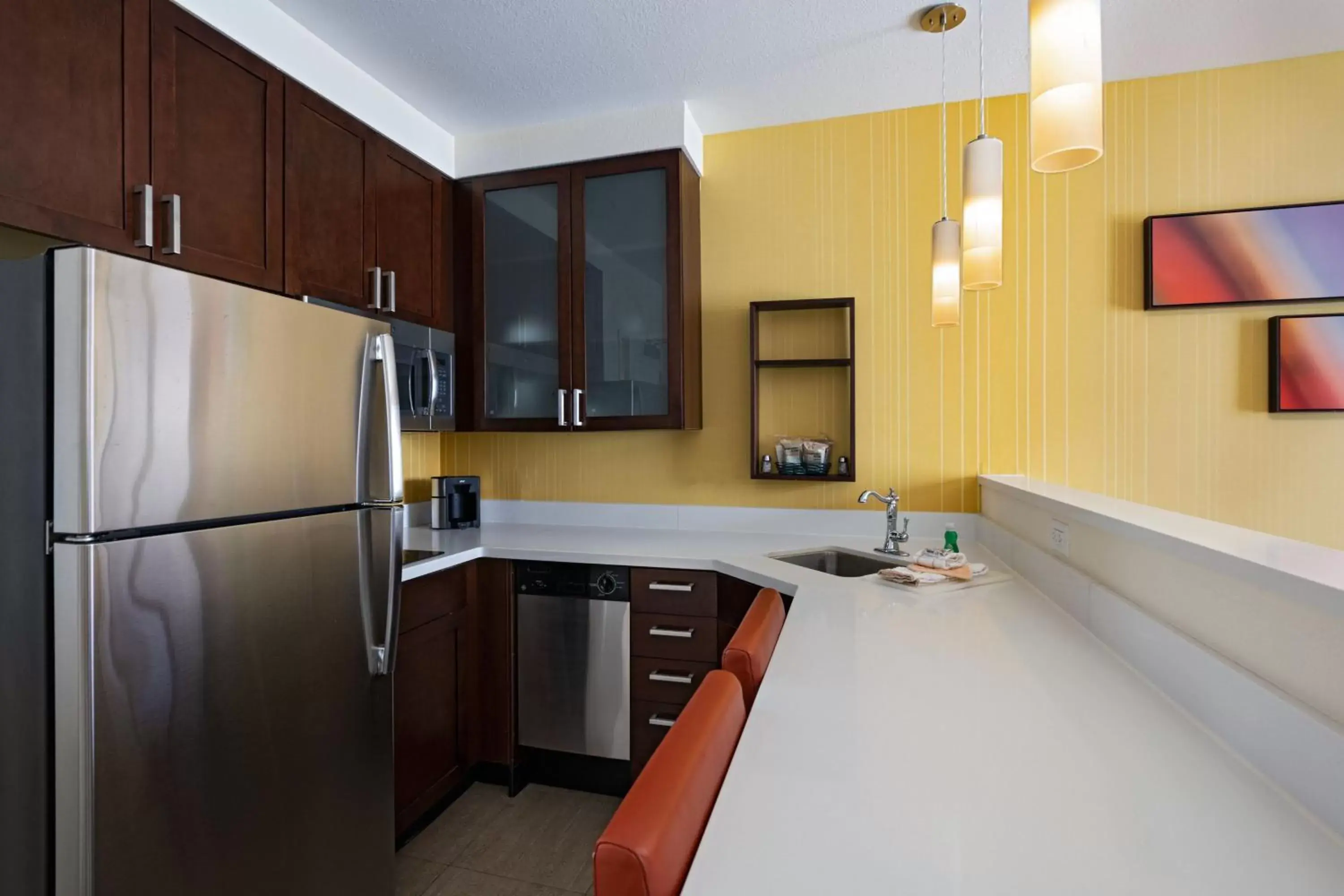 Kitchen or kitchenette, Kitchen/Kitchenette in Residence Inn by Marriott Omaha Aksarben Village