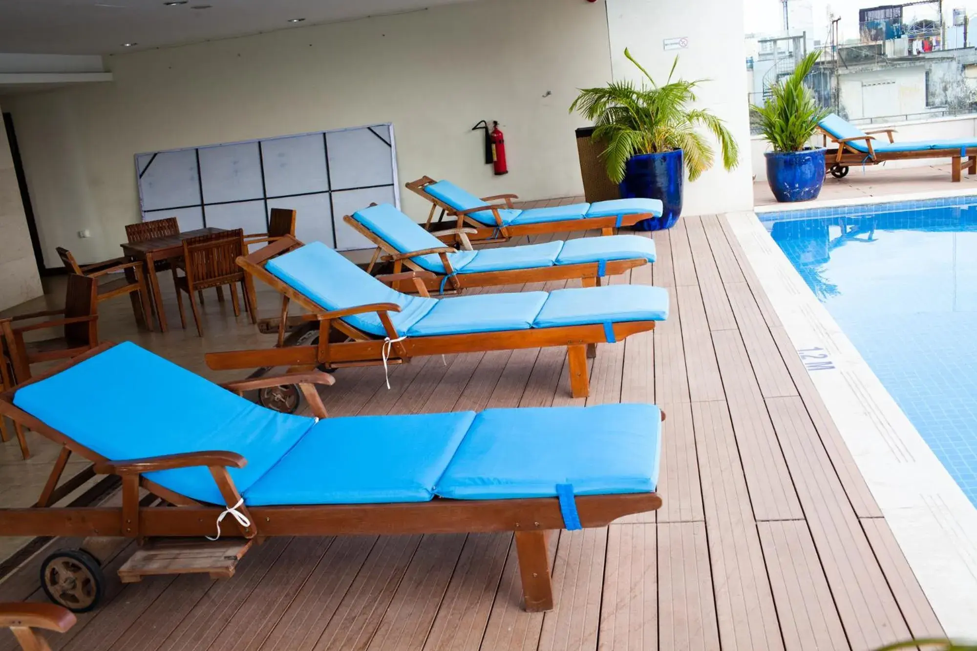 Seating area, Swimming Pool in Vissai Saigon Hotel