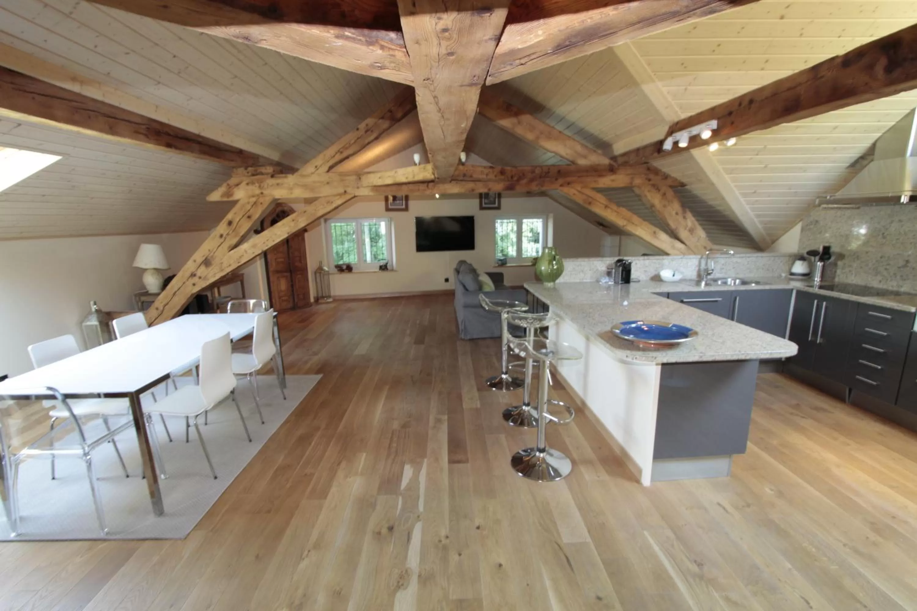 Kitchen or kitchenette in Chez Maman Hotel & Restaurant