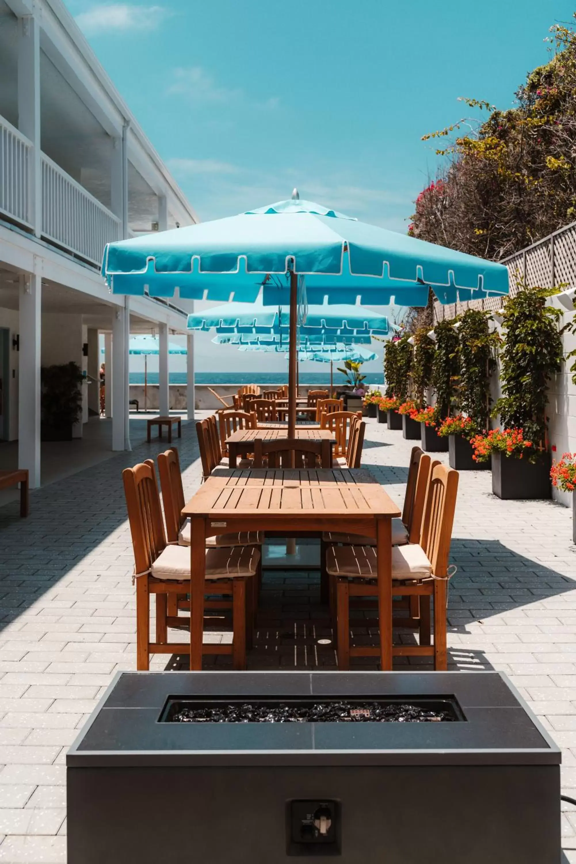 Patio in Del Mar Beach Hotel