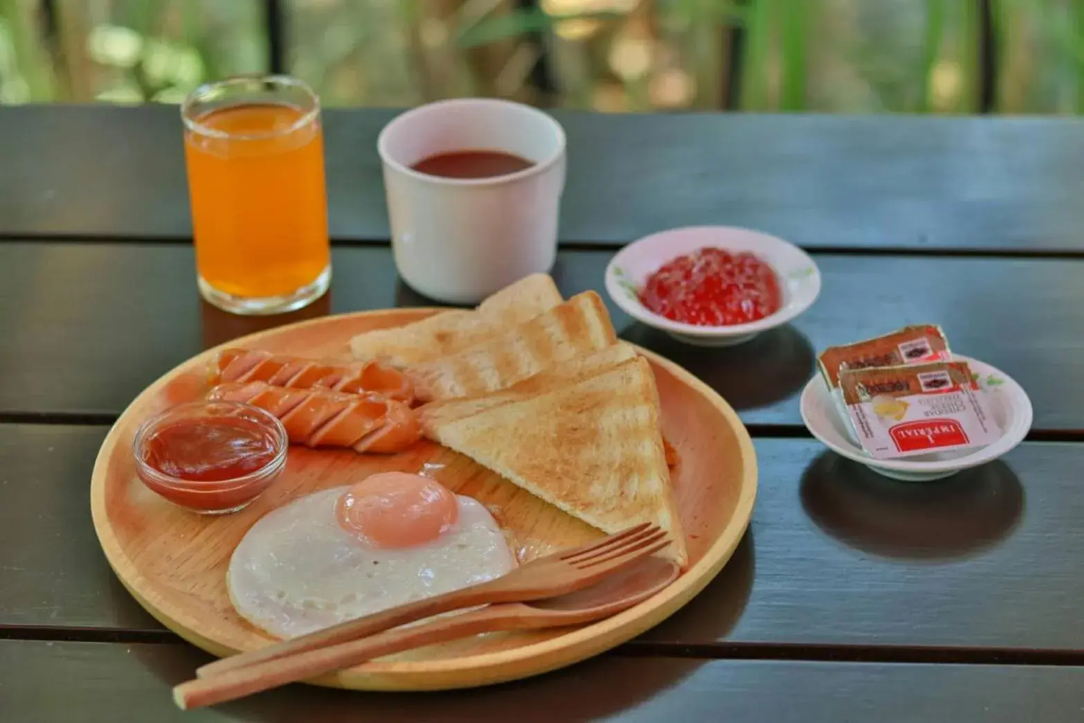 Breakfast in Baansuanramita Resort