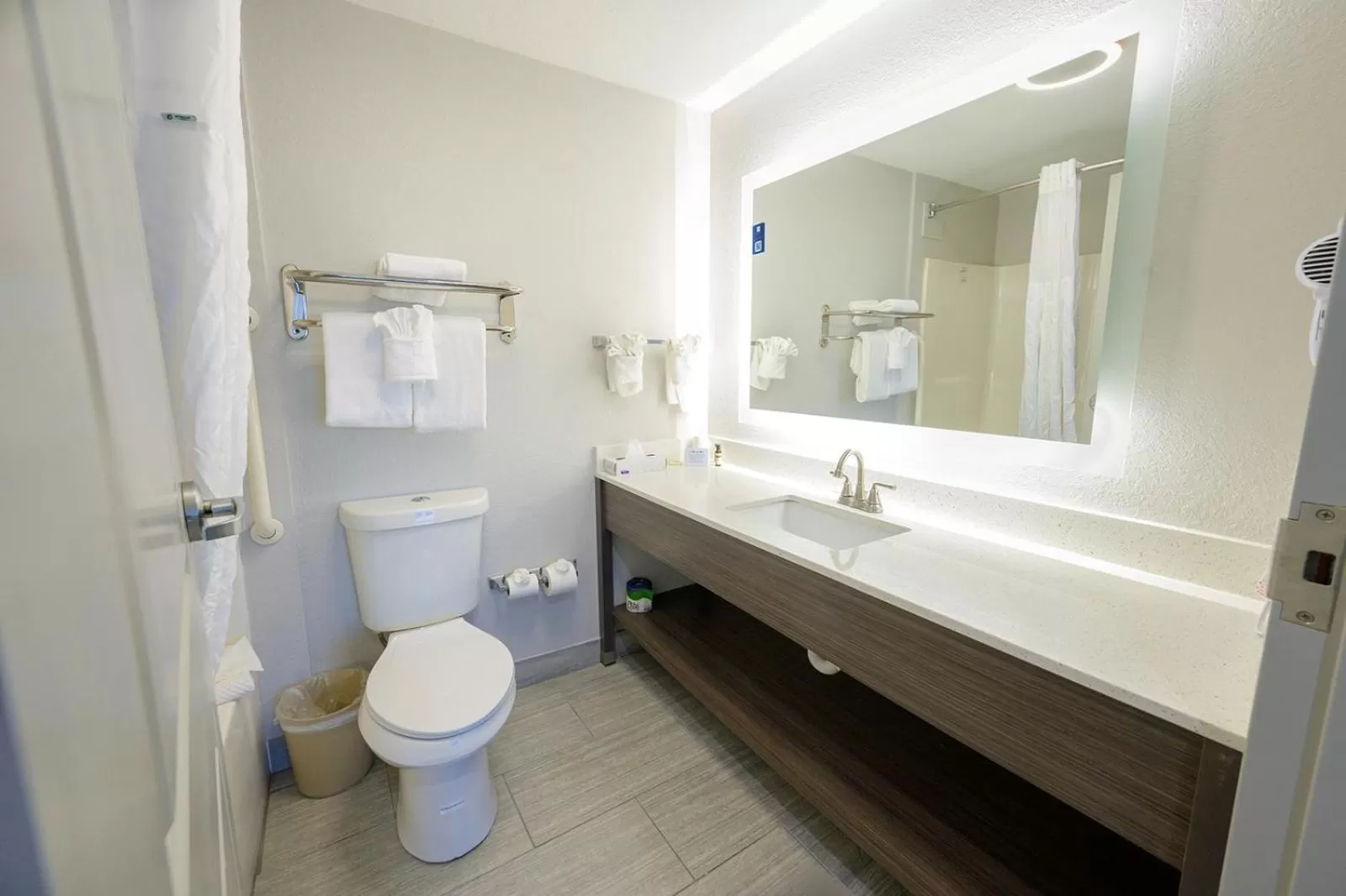 Bathroom in Hawthorn Extended Stay by Wyndham Panama City Beach