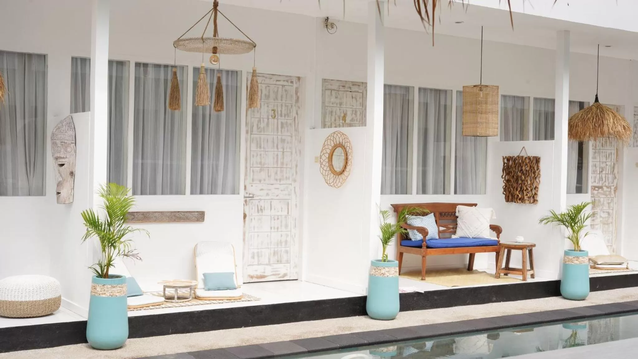 Seating area in The White Bay