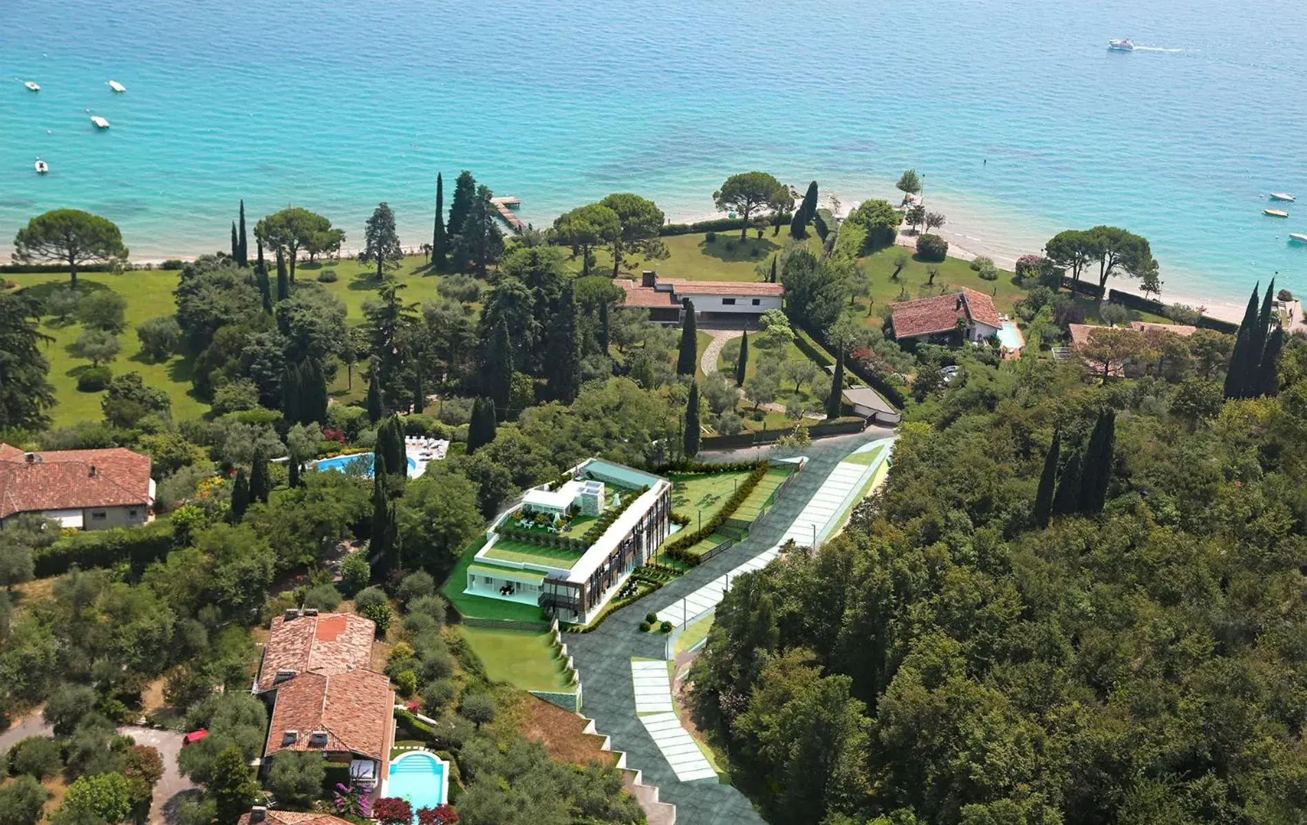 Bird's eye view, Bird's-eye View in Lamasu RioVerde - Lago di Garda