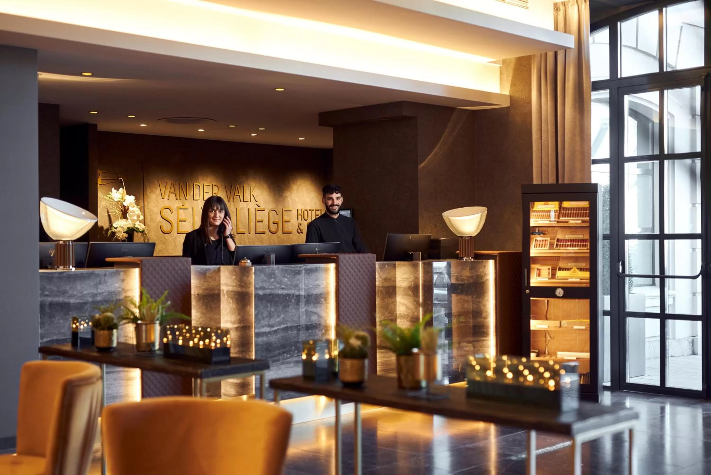 Lobby or reception in Van Der Valk Sélys Liège Hotel & Spa