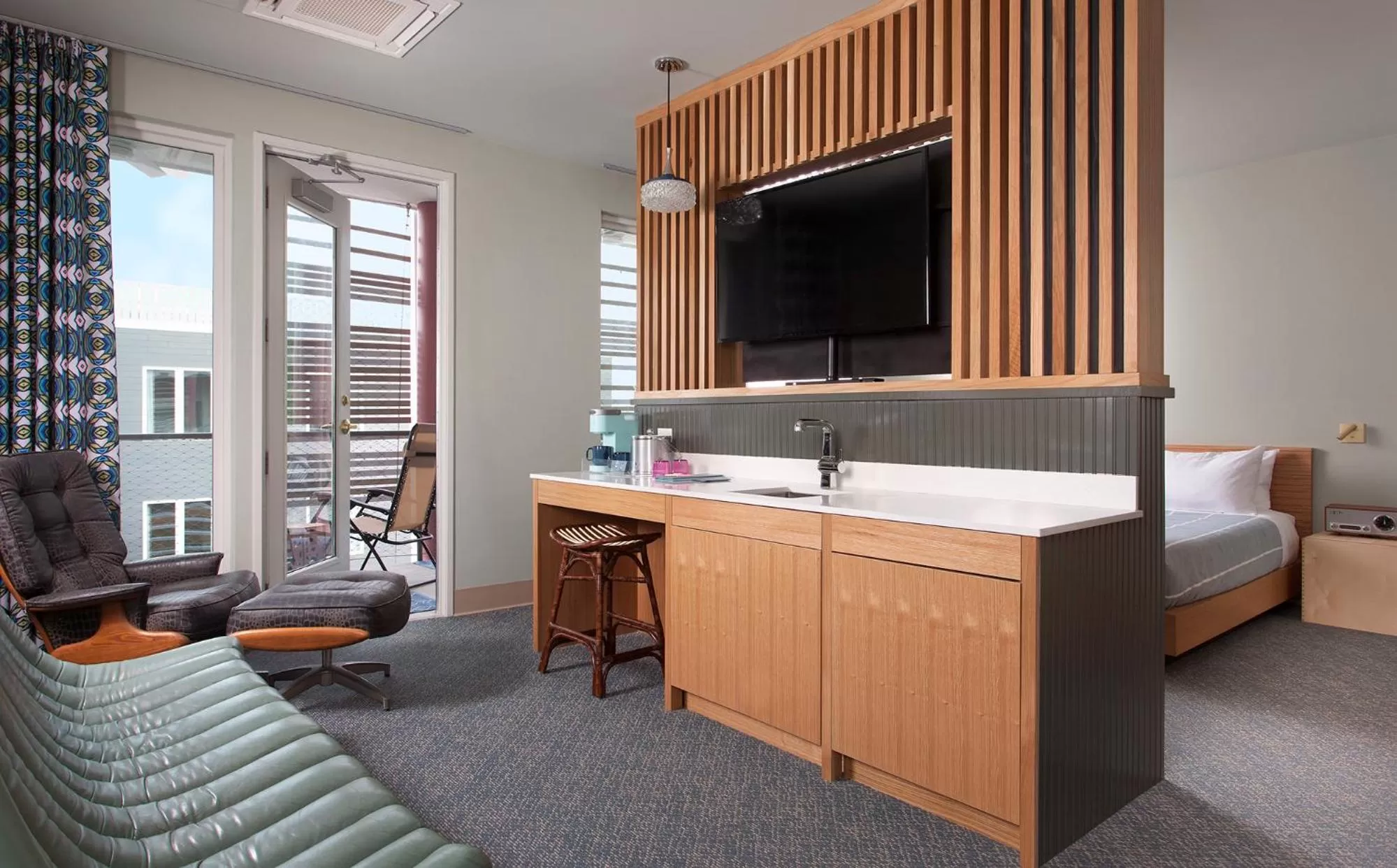 TV and multimedia in East Austin Hotel