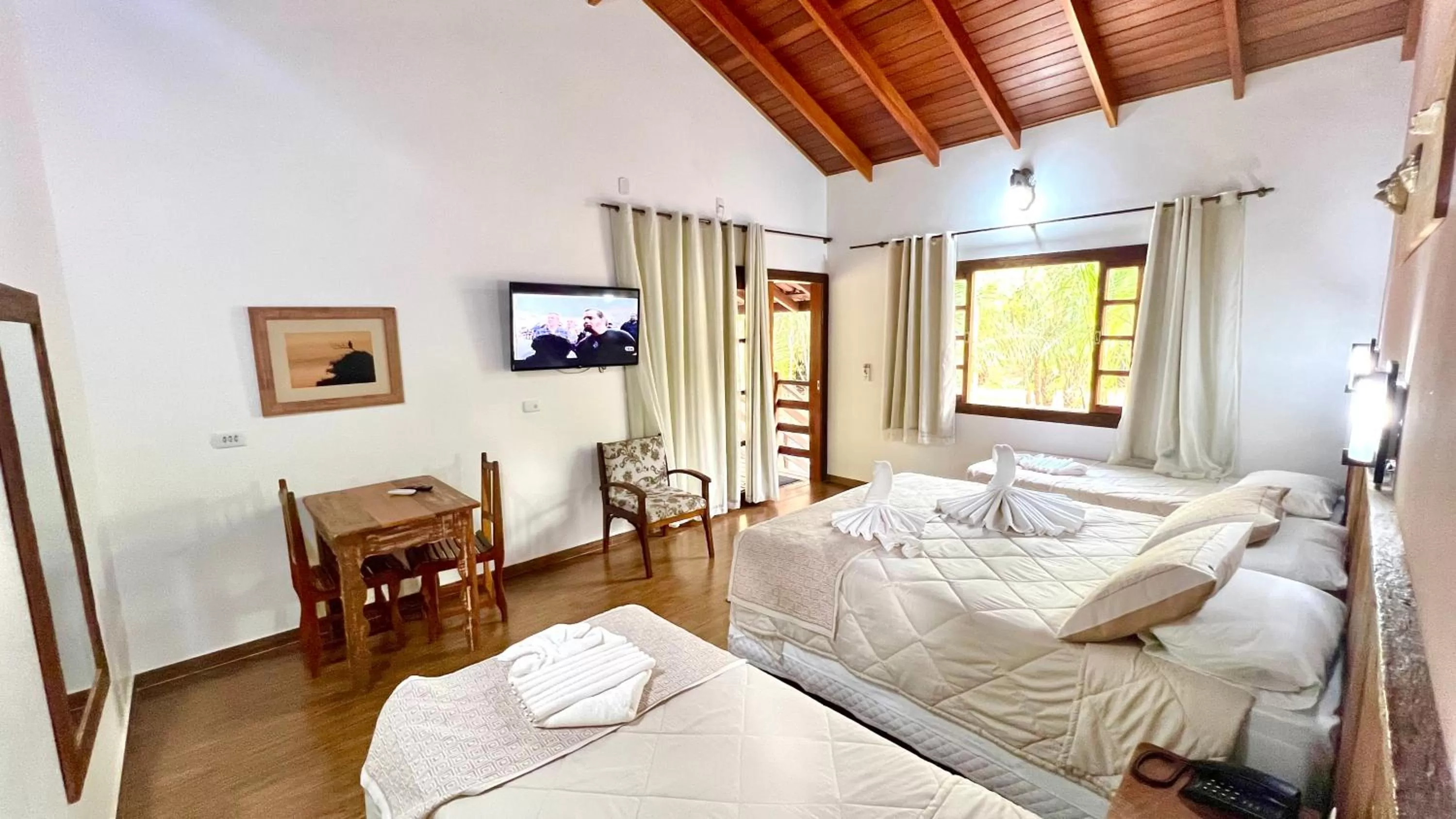 Bed in Hotel Cabanas