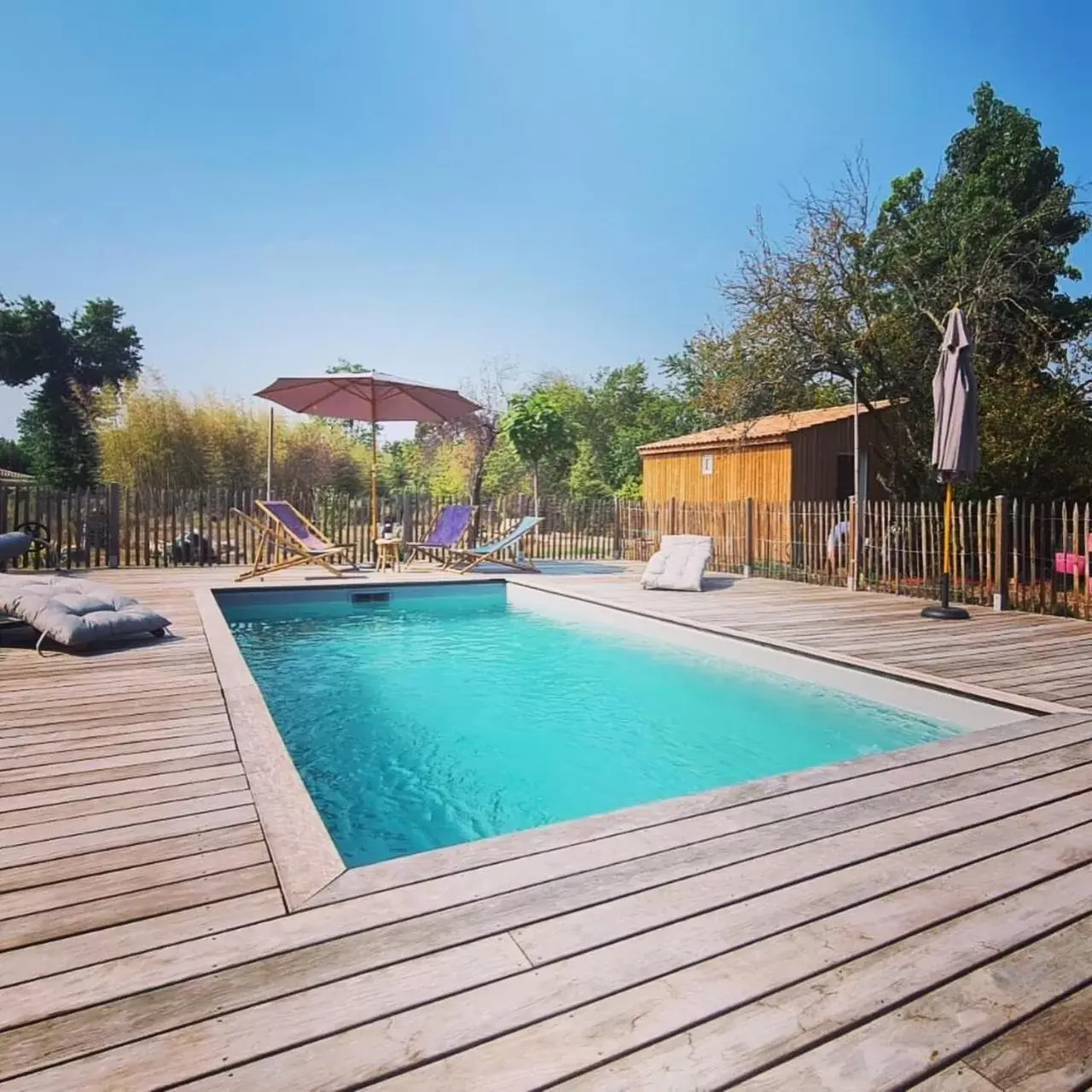 Pool view, Swimming Pool in Chambres d'hôtes Le Studio Bordelais