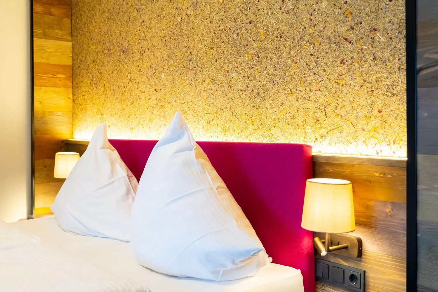 Bed in Hotel Waldmühle