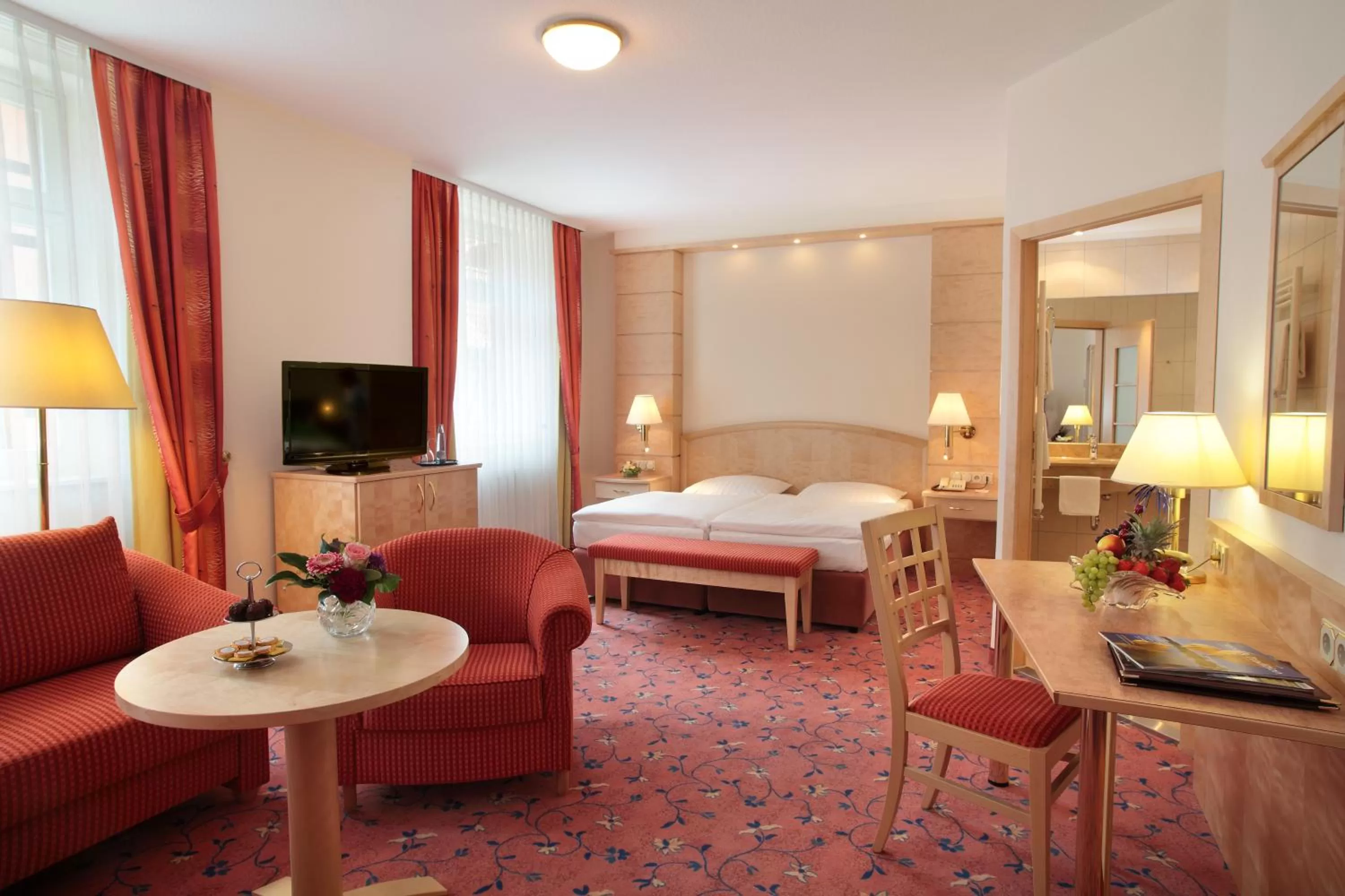 Bed in Ringhotel Weißer Hirsch